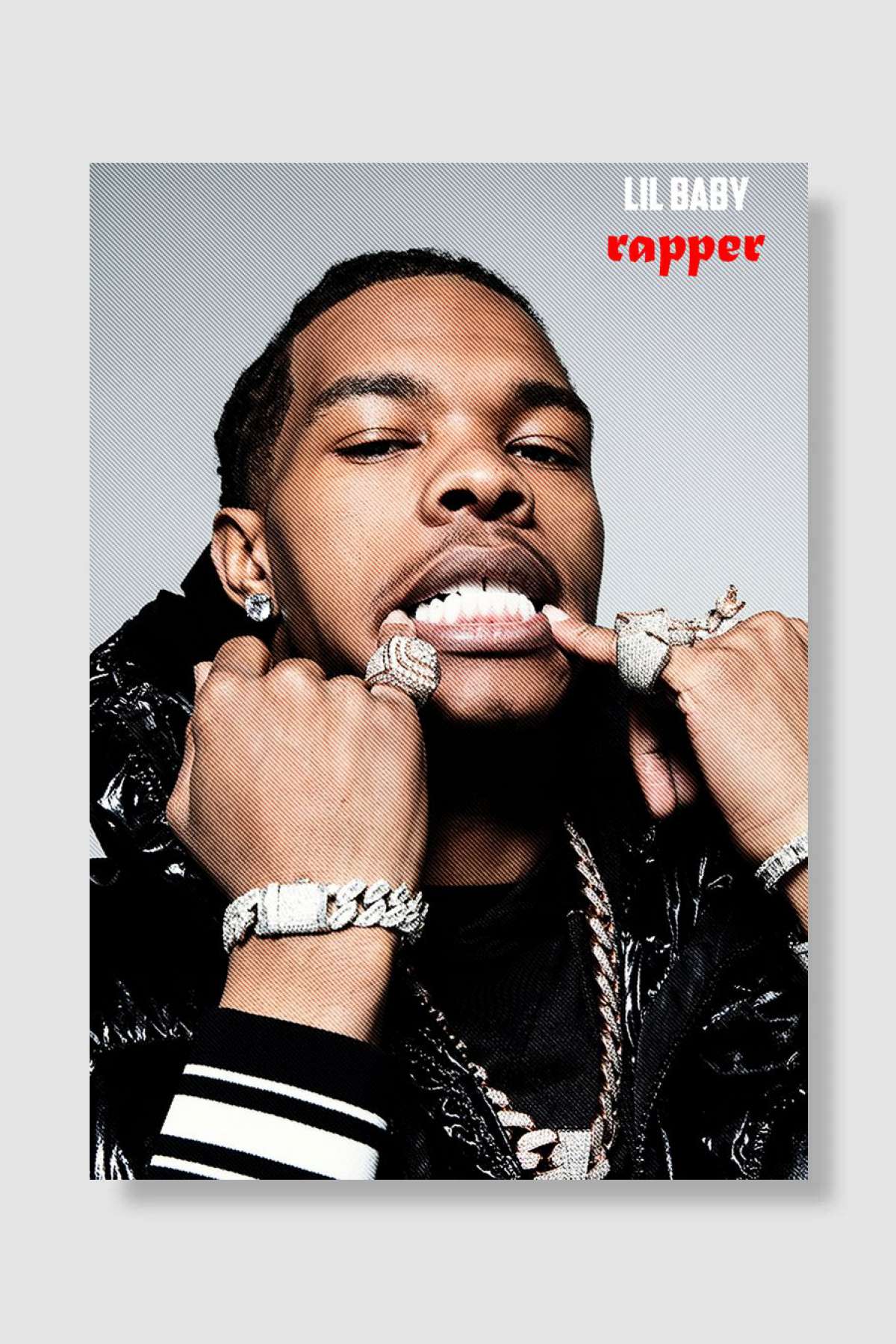 Lil Baby Rapper Müzik Poster Çerçevesiz Yüksek Kalite Müzik Afiş Duvar Poster - En İyi Fiyatlarla