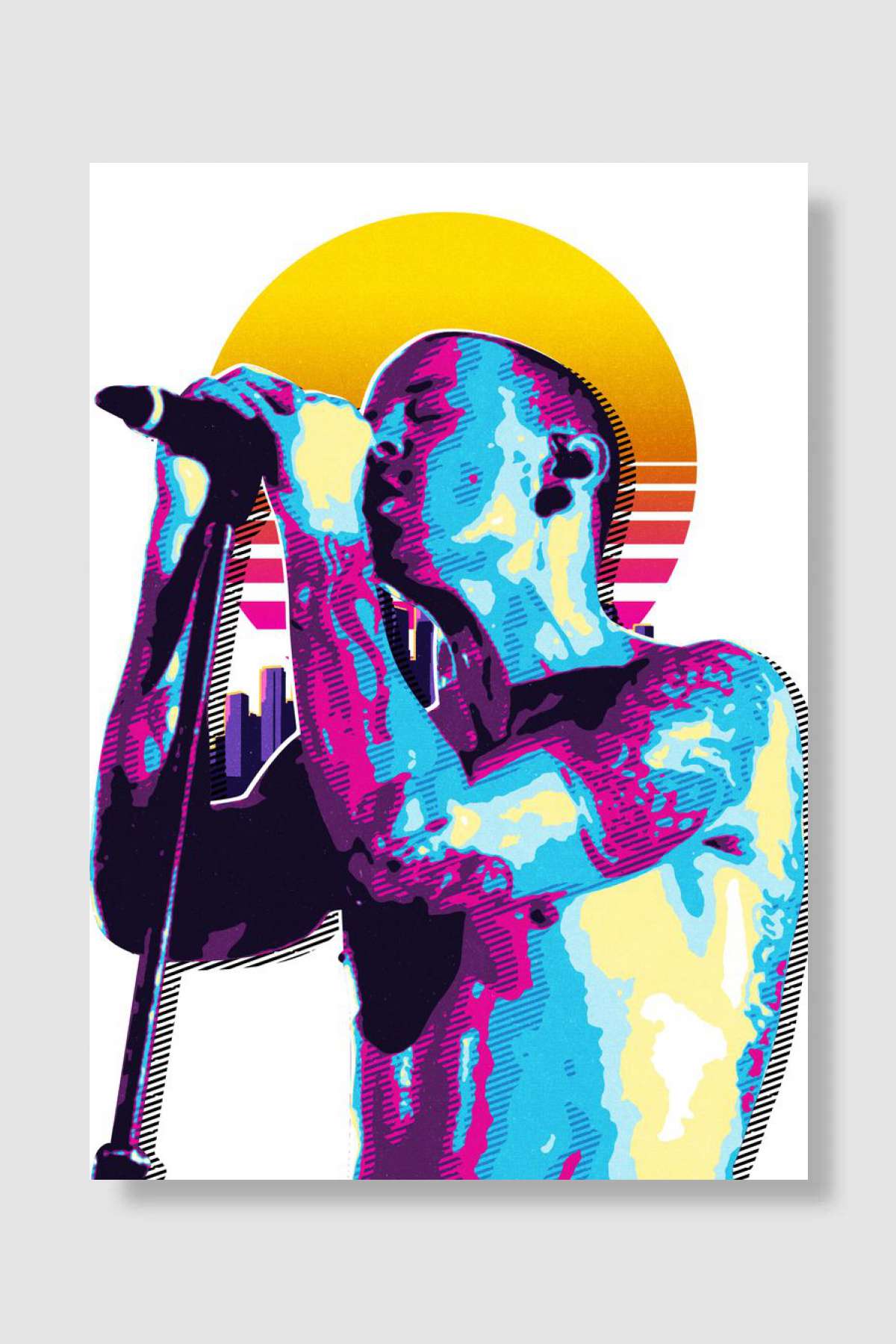 Chester Bennington Müzik Poster Çerçevesiz Yüksek Kalite Müzik Afiş Duvar Poster - En İyi Fiyatlarla