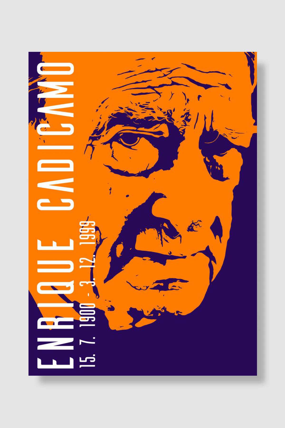 Enrique Cadicamo Müzik Poster Çerçevesiz Yüksek Kalite Müzik Afiş Duvar Poster