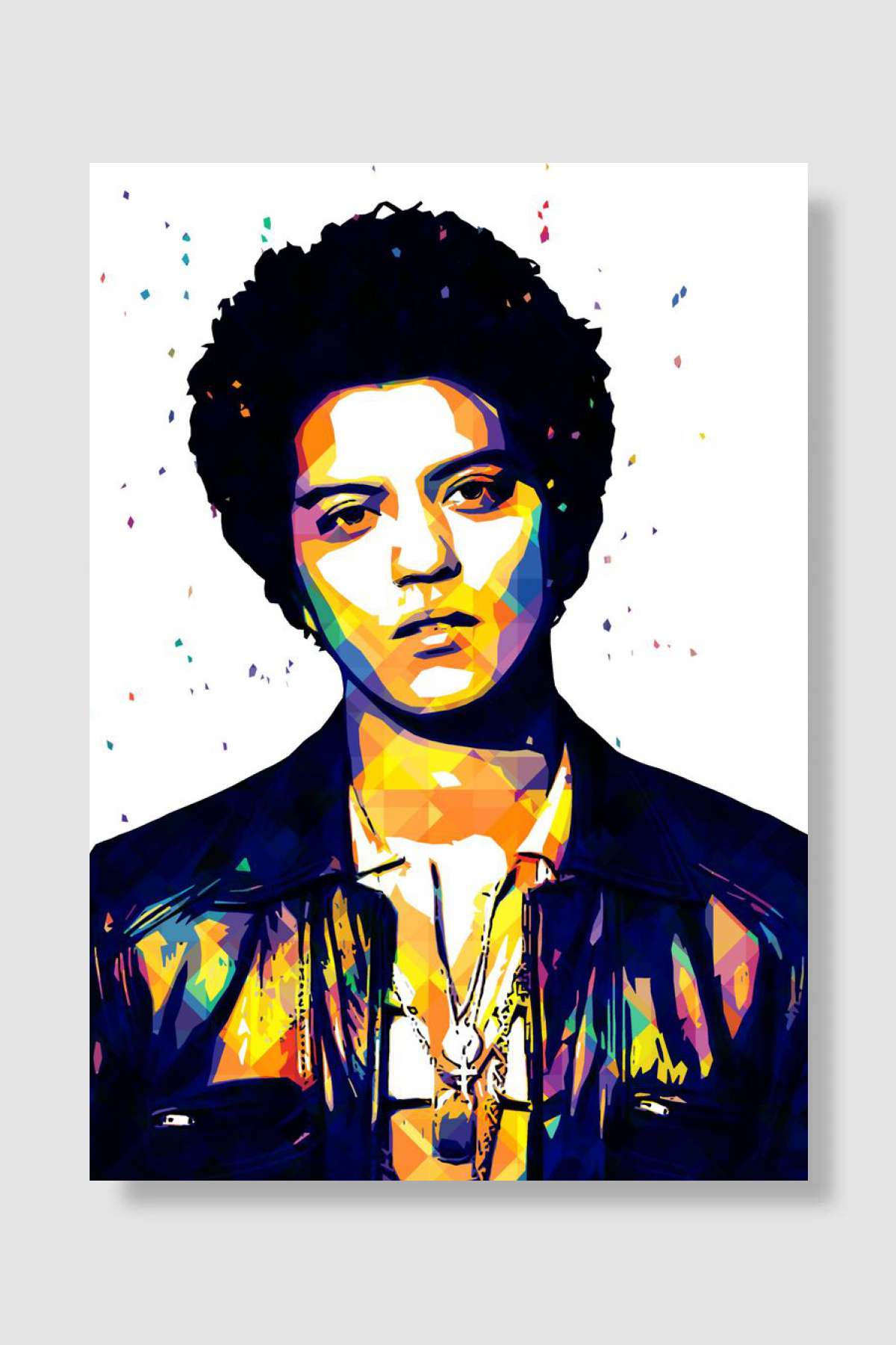 Bruno Mars Müzik Poster Çerçevesiz Yüksek Kalite Müzik Afiş Duvar Poster
