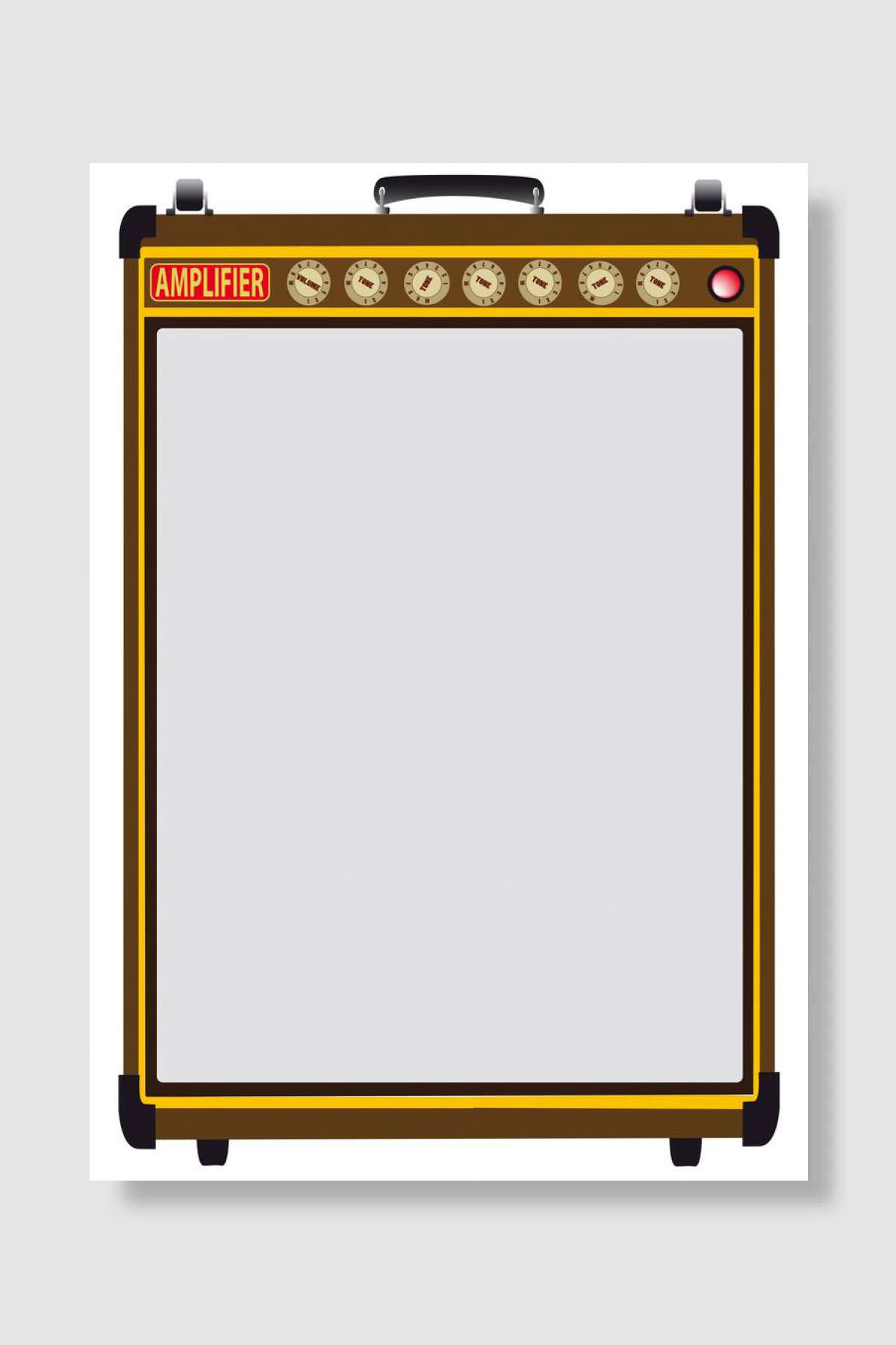 Amplifier Poster Müzik Poster Çerçevesiz Yüksek Kalite Müzik Afiş Duvar Poster