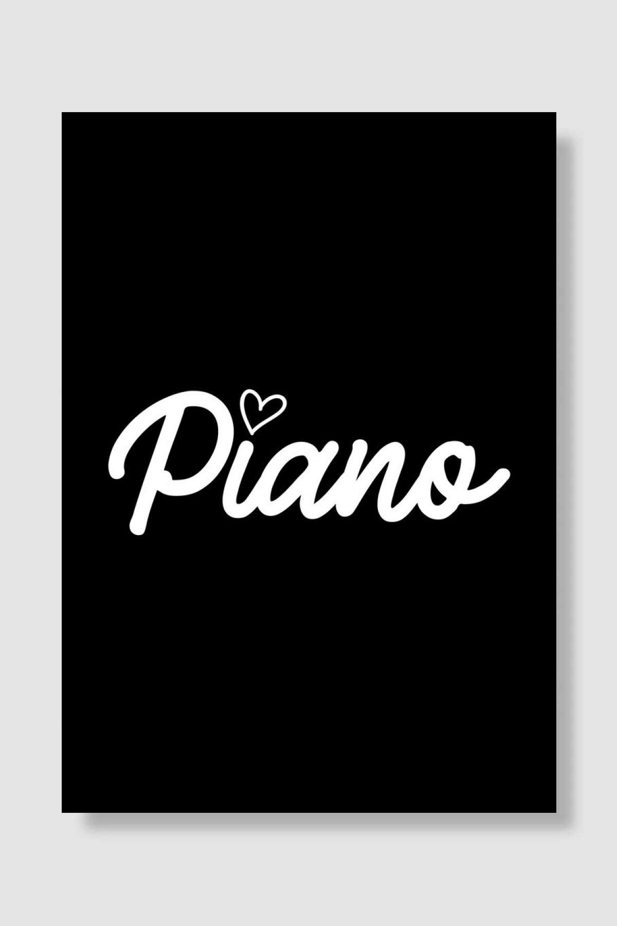 Piano Player Pianist Music Müzik Poster Çerçevesiz Yüksek Kalite Müzik Afiş Duvar Poster