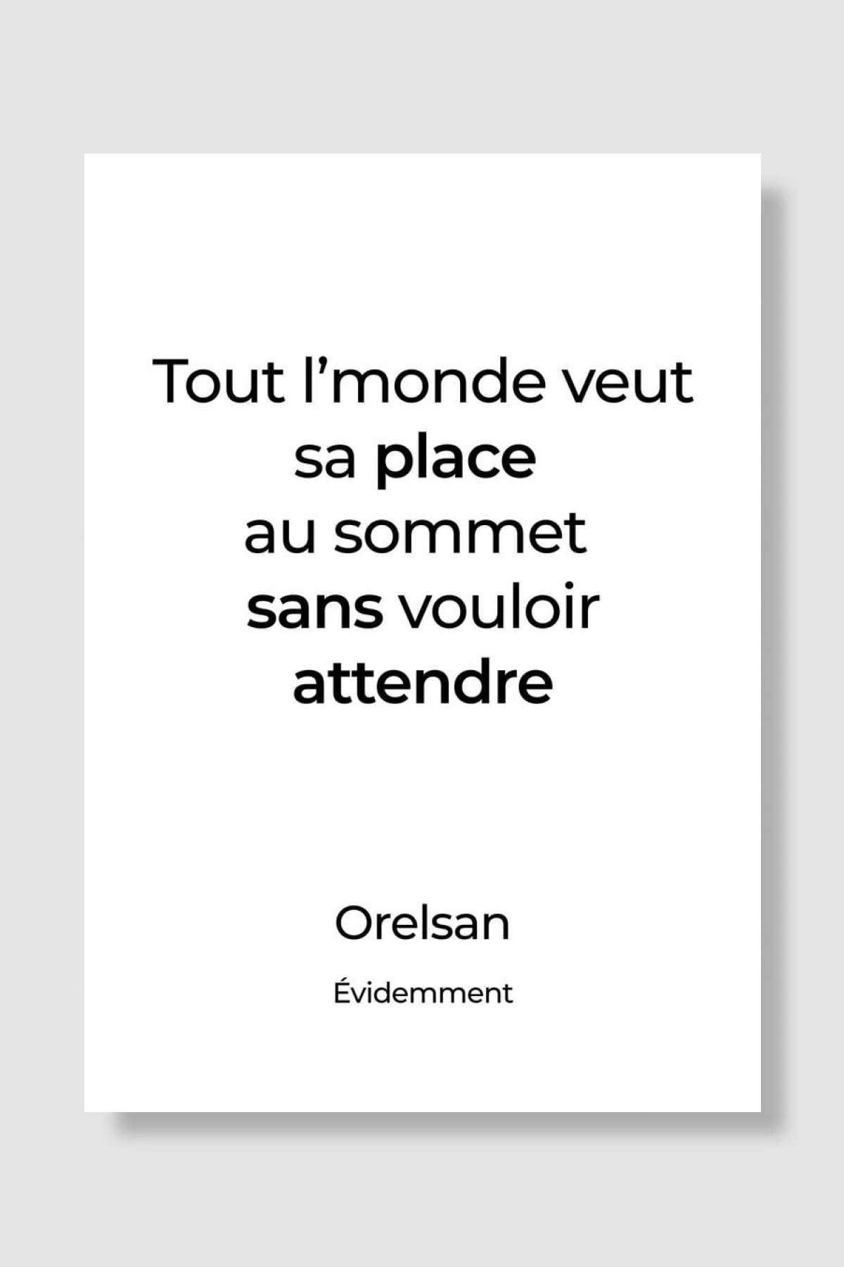 Orelsan CivilisationPerdue Müzik Poster Çerçevesiz Yüksek Kalite Müzik Afiş Duvar Poster