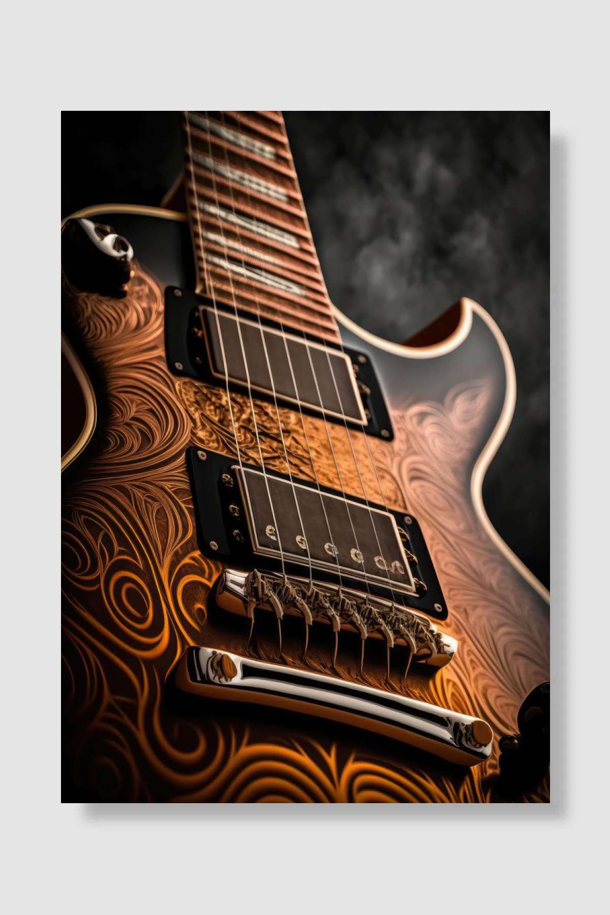 Music Art Guitar Müzik Poster Çerçevesiz Yüksek Kalite Müzik Afiş Duvar Poster