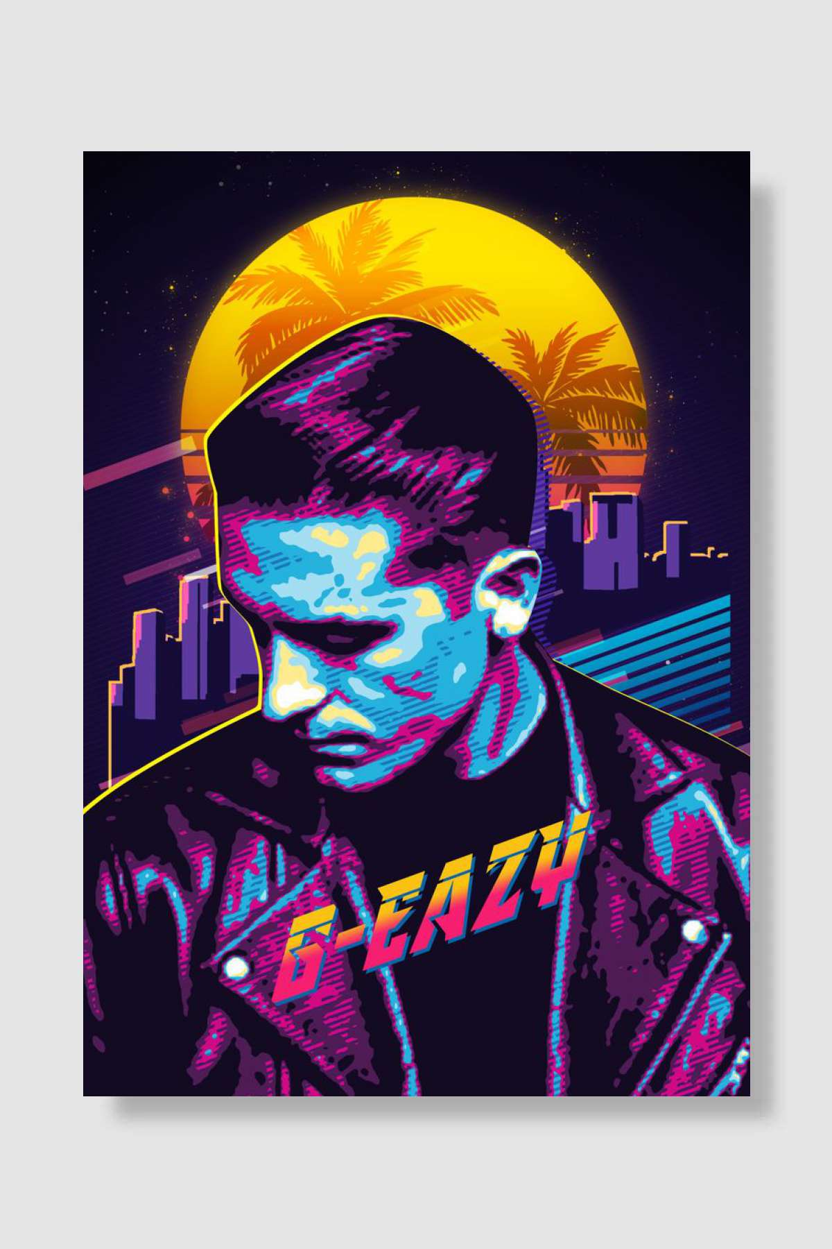 g eazy Müzik Poster Çerçevesiz Yüksek Kalite Müzik Afiş Duvar Poster