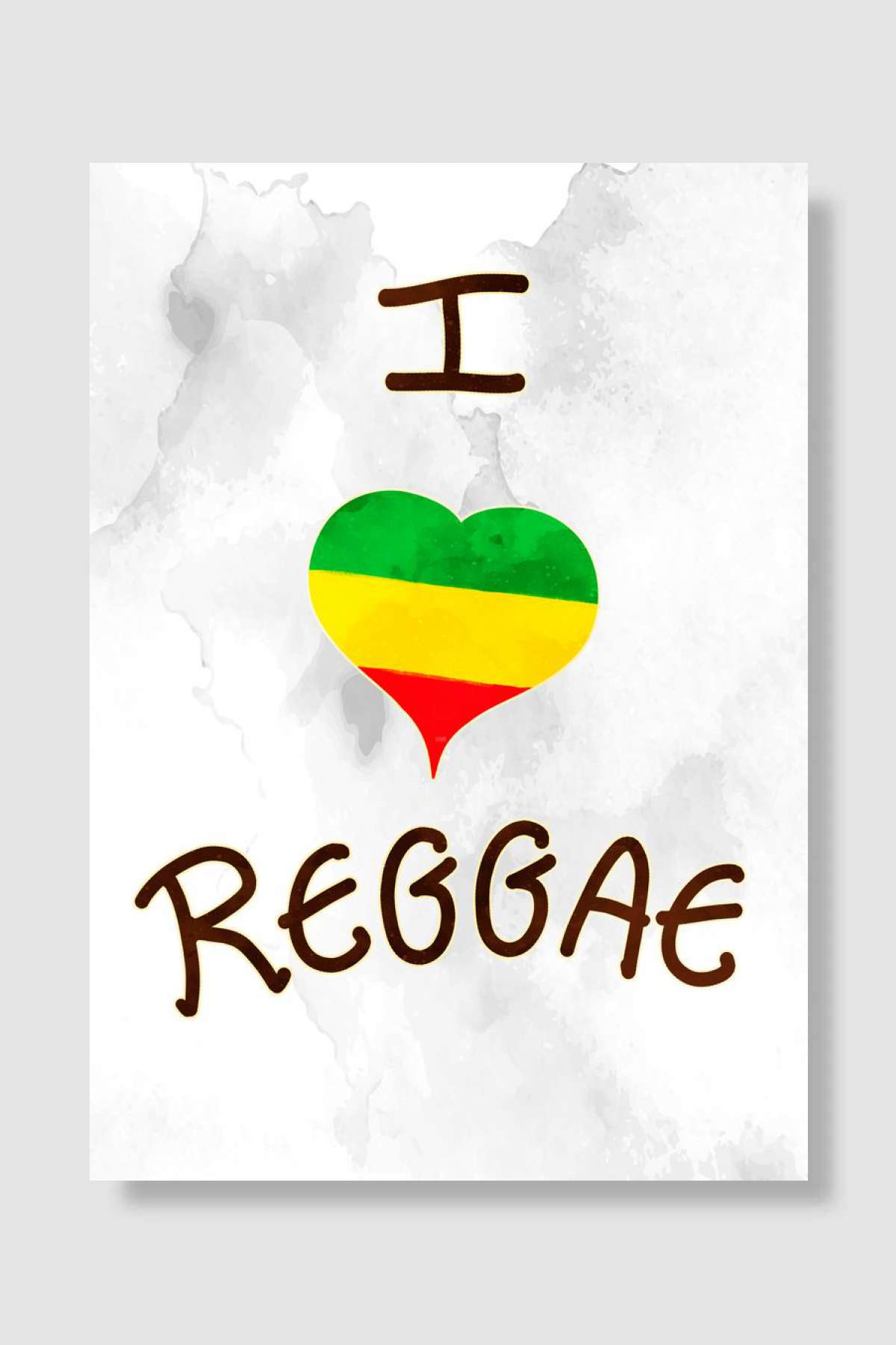 Love Reggae Müzik Poster Çerçevesiz Yüksek Kalite Müzik Afiş Duvar Poster