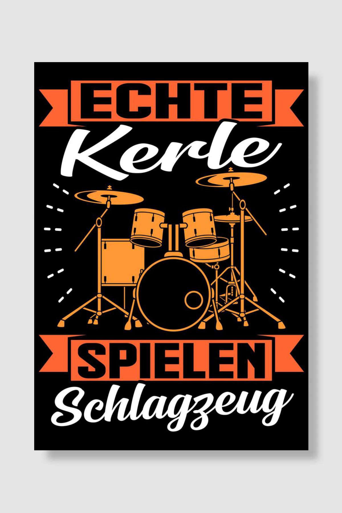 Drum Müzik Poster Çerçevesiz Yüksek Kalite Müzik Afiş Duvar Poster