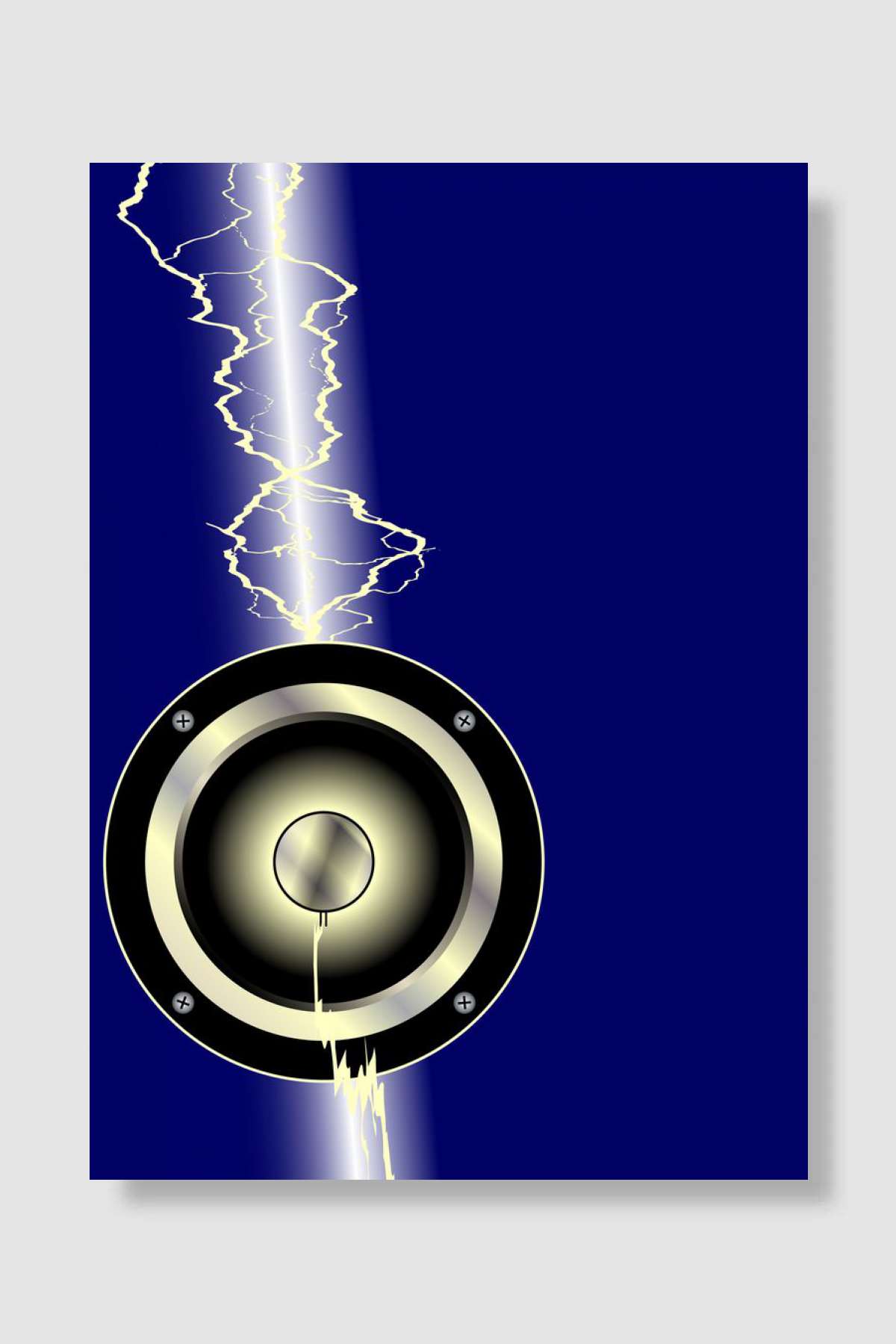 Lightning Strike Driver Müzik Poster Çerçevesiz Yüksek Kalite Müzik Afiş Duvar Poster