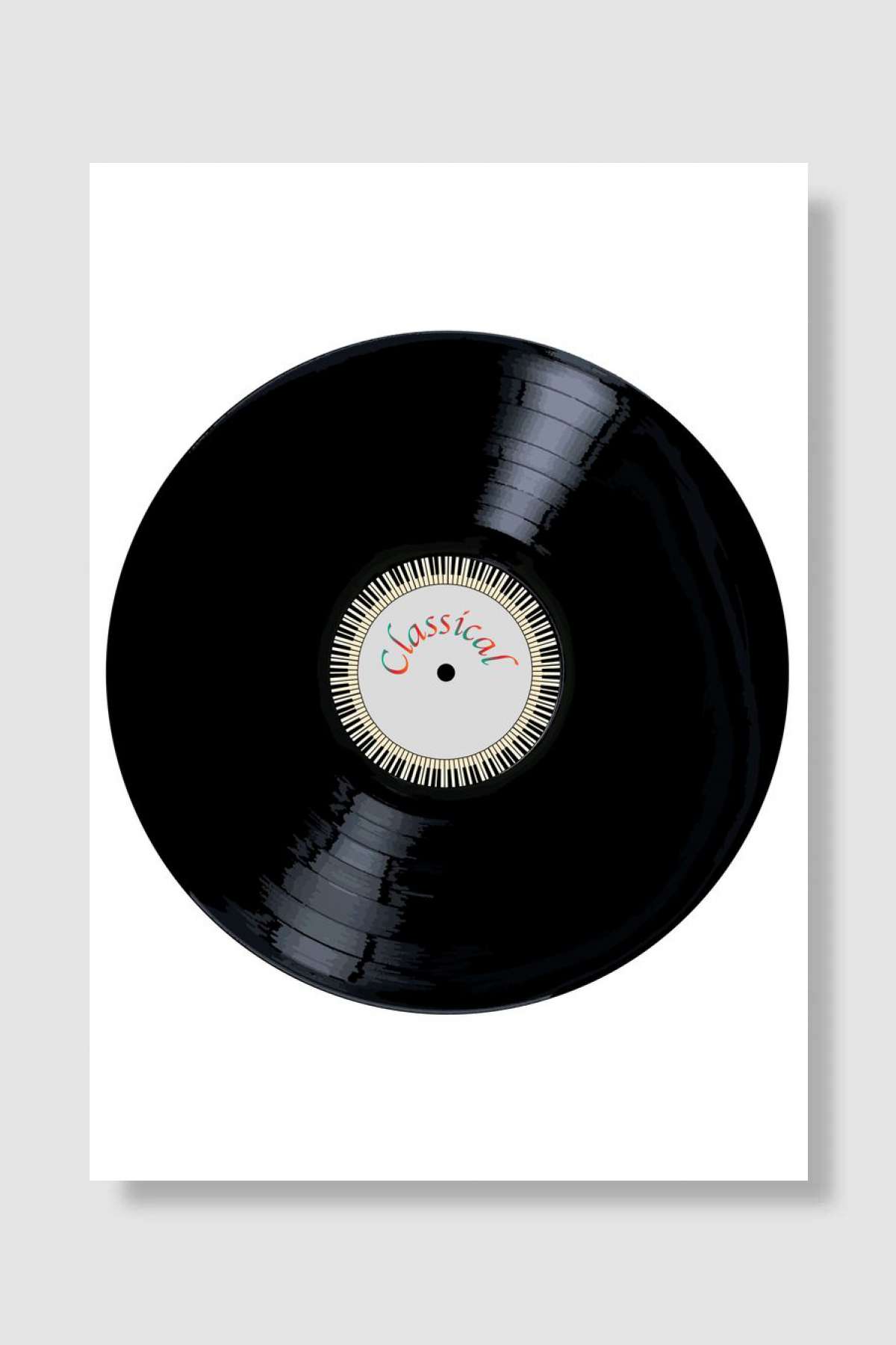 Classical Record Müzik Poster Çerçevesiz Yüksek Kalite Müzik Afiş Duvar Poster