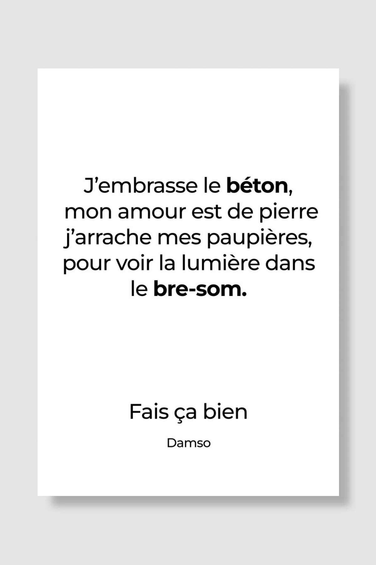 Damso Poster Affiche Müzik Poster Çerçevesiz Yüksek Kalite Müzik Afiş Duvar Poster