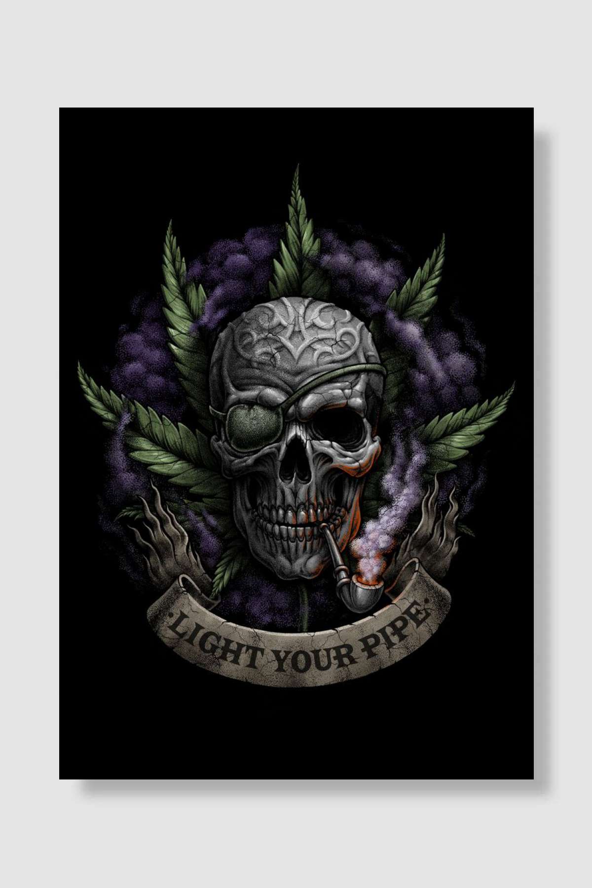 Light Up Müzik Poster Çerçevesiz Yüksek Kalite Müzik Afiş Duvar Poster