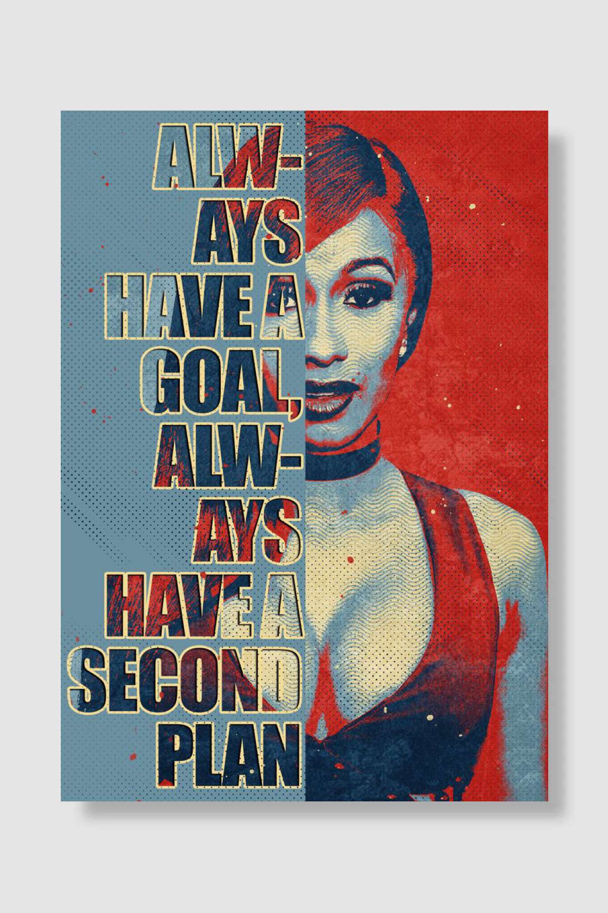 Cardi B quotes Müzik Poster Çerçevesiz Yüksek Kalite Müzik Afiş Duvar Poster