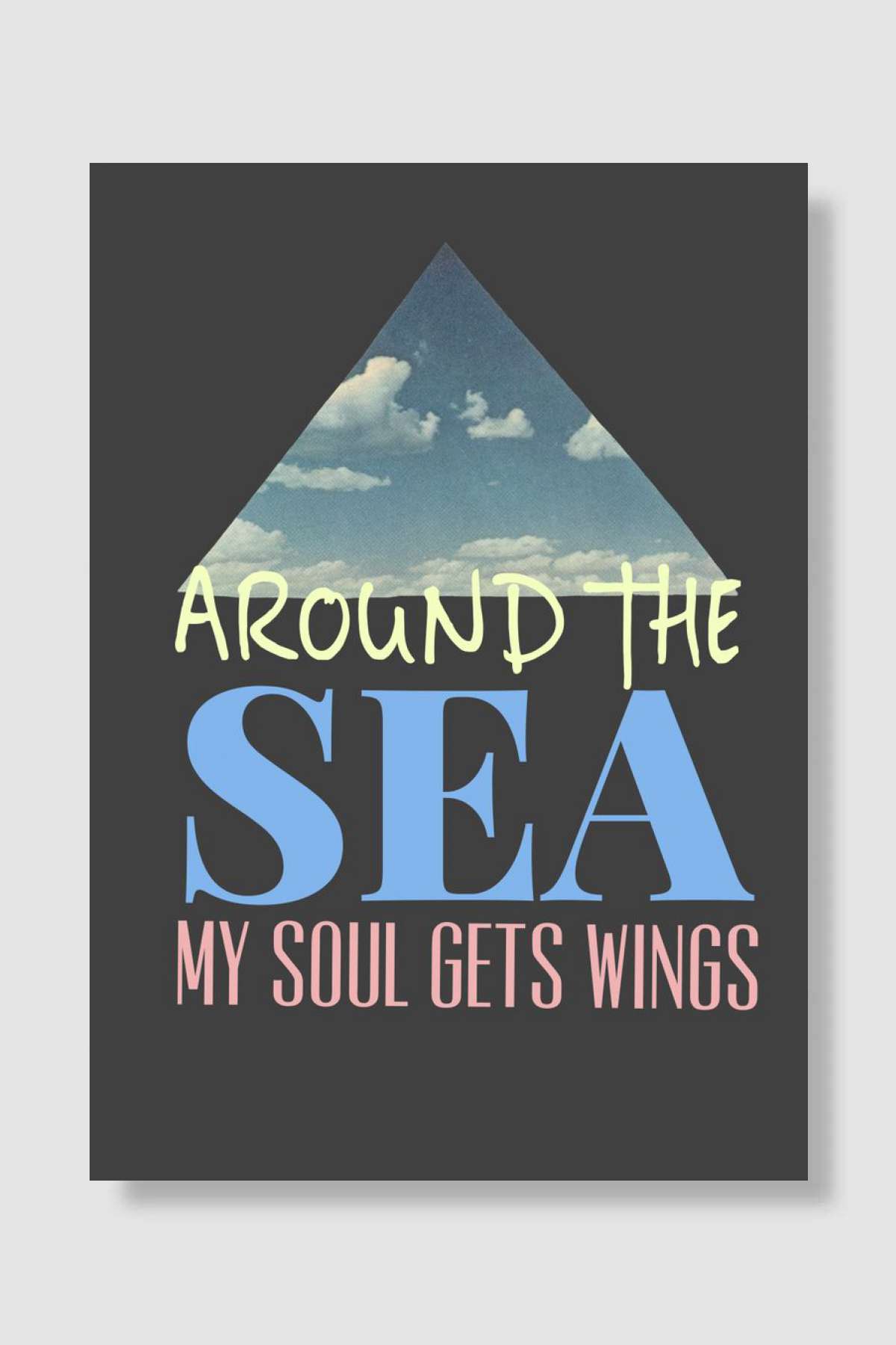 Sea Müzik Poster Çerçevesiz Yüksek Kalite Müzik Afiş Duvar Poster