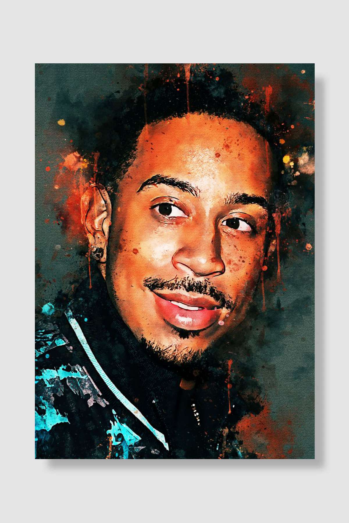 Ludacris Müzik Poster Çerçevesiz Yüksek Kalite Müzik Afiş Duvar Poster