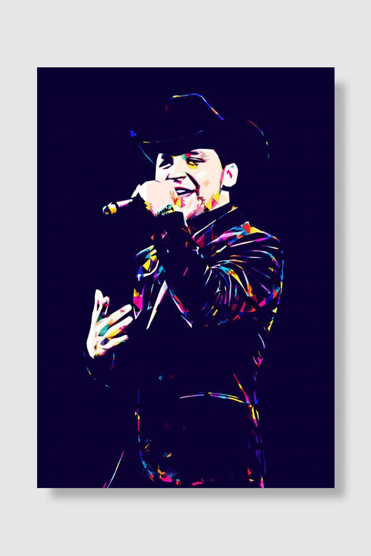 Christian Nodal Müzik Poster Çerçevesiz Yüksek Kalite Müzik Afiş Duvar Poster