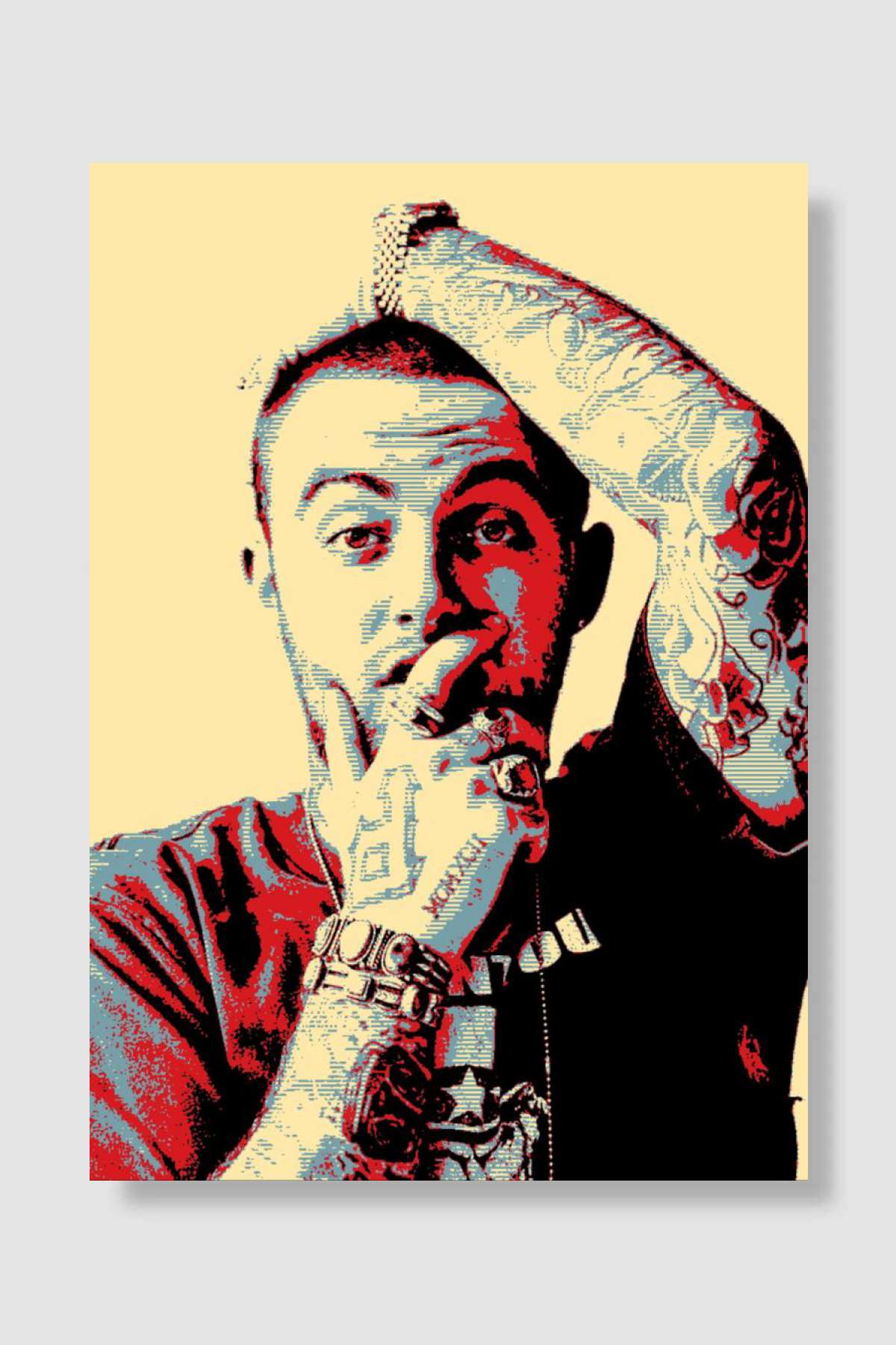Mac Miller Müzik Poster Çerçevesiz Yüksek Kalite Müzik Afiş Duvar Poster - En İyi Fiyatlarla