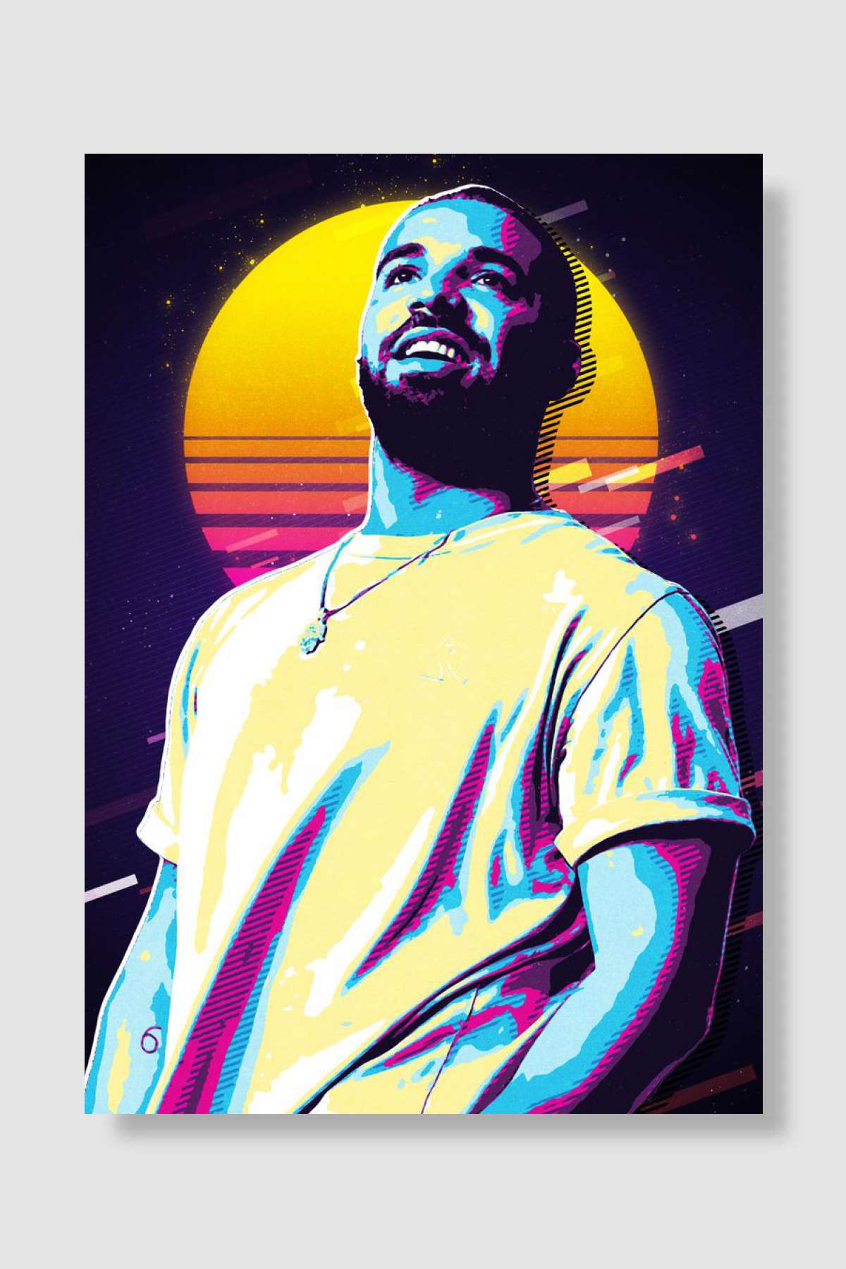 Drake Rapper Müzik Poster Çerçevesiz Yüksek Kalite Müzik Afiş Duvar Poster