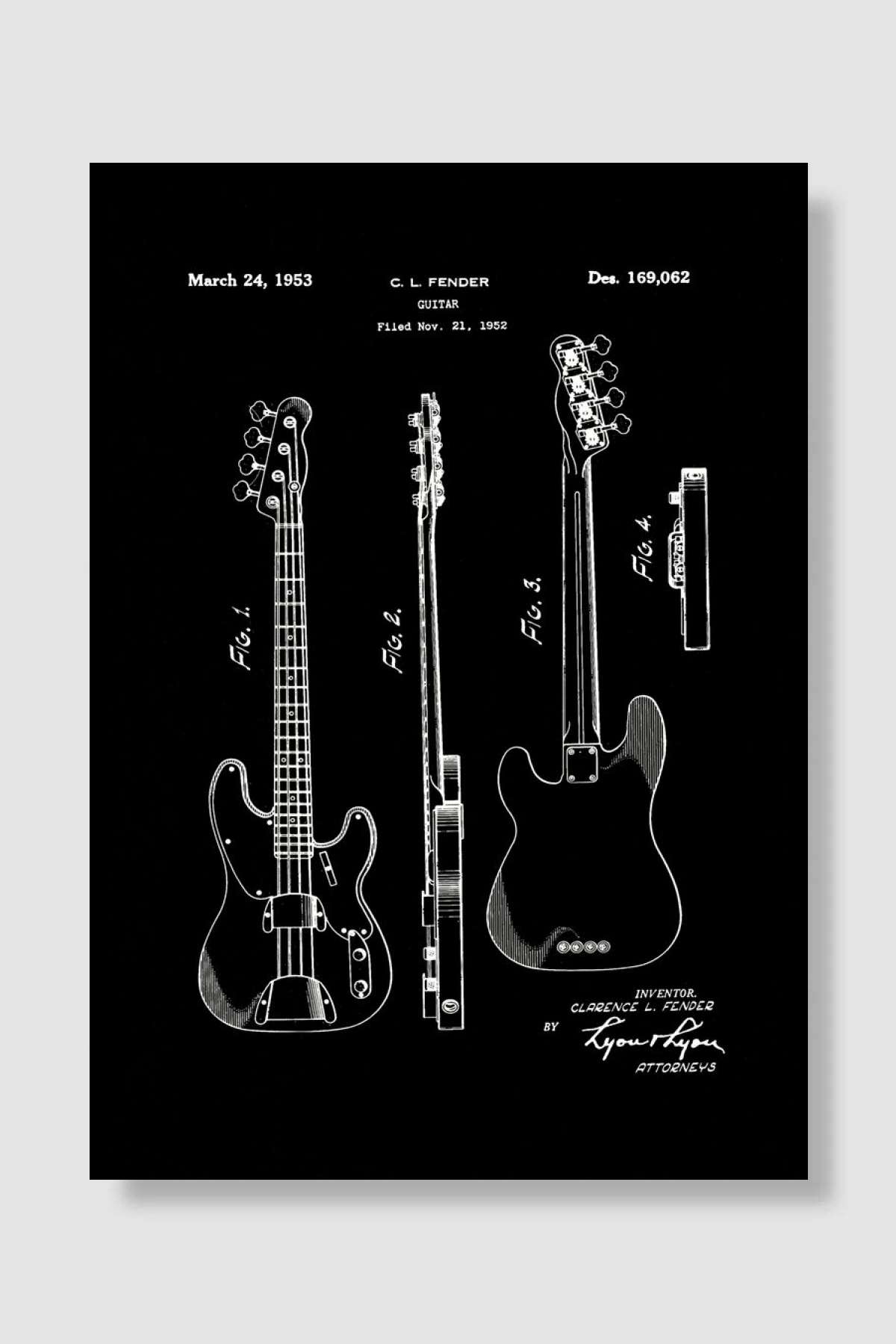 Guitar Müzik Poster Çerçevesiz Yüksek Kalite Müzik Afiş Duvar Poster