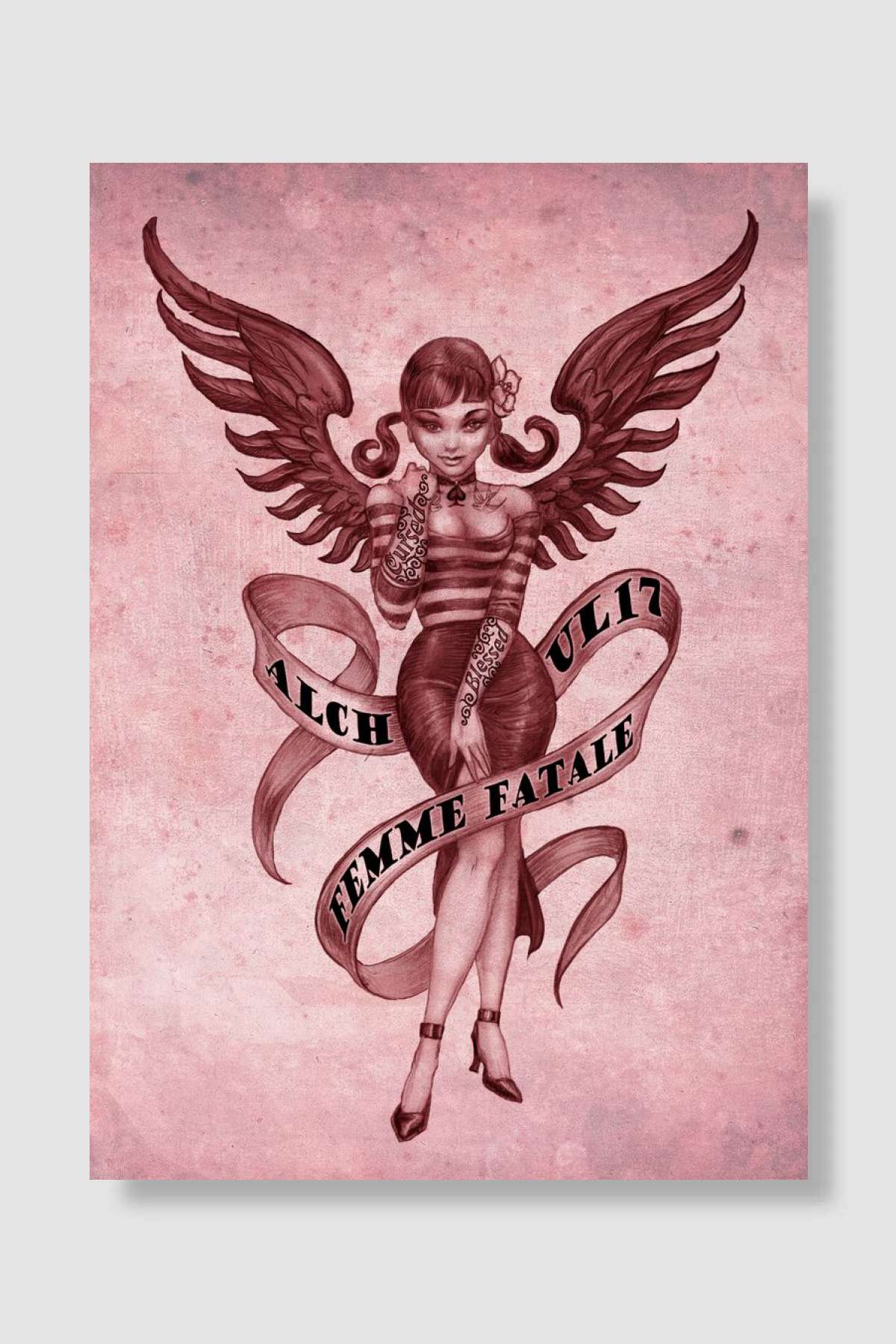 Femme Fatale Müzik Poster Çerçevesiz Yüksek Kalite Müzik Afiş Duvar Poster