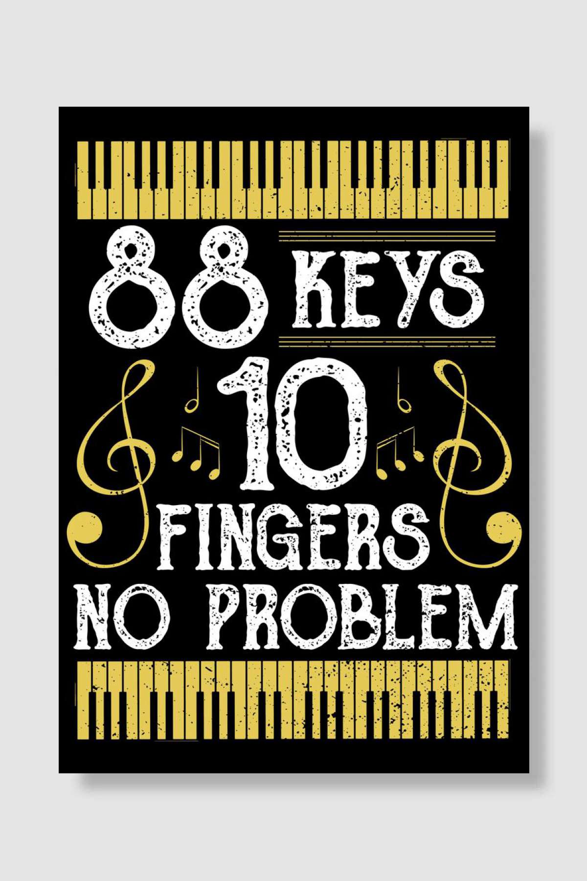 88 Keys 10 Fingers No Prob Müzik Poster Çerçevesiz Yüksek Kalite Müzik Afiş Duvar Poster