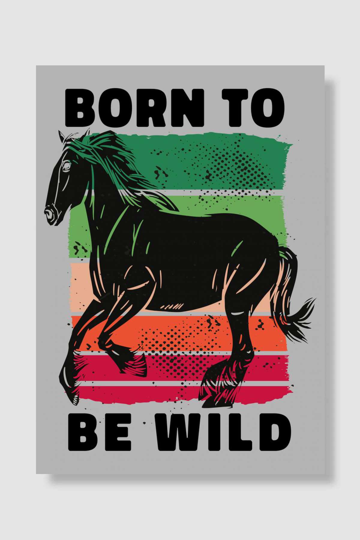 Horse wild running Poster Müzik Poster Çerçevesiz Yüksek Kalite Müzik Afiş Duvar Poster - En İyi Fiyatlarla