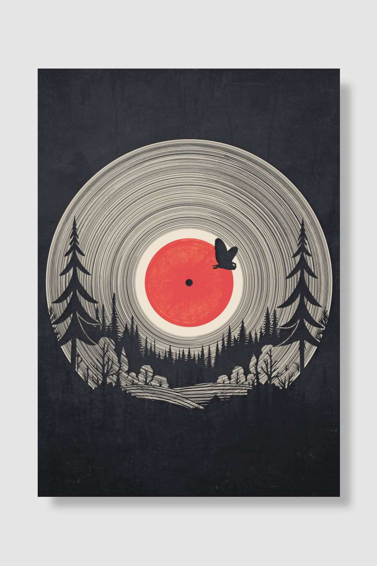 Forest Silence Music Müzik Poster Çerçevesiz Yüksek Kalite Müzik Afiş Duvar Poster