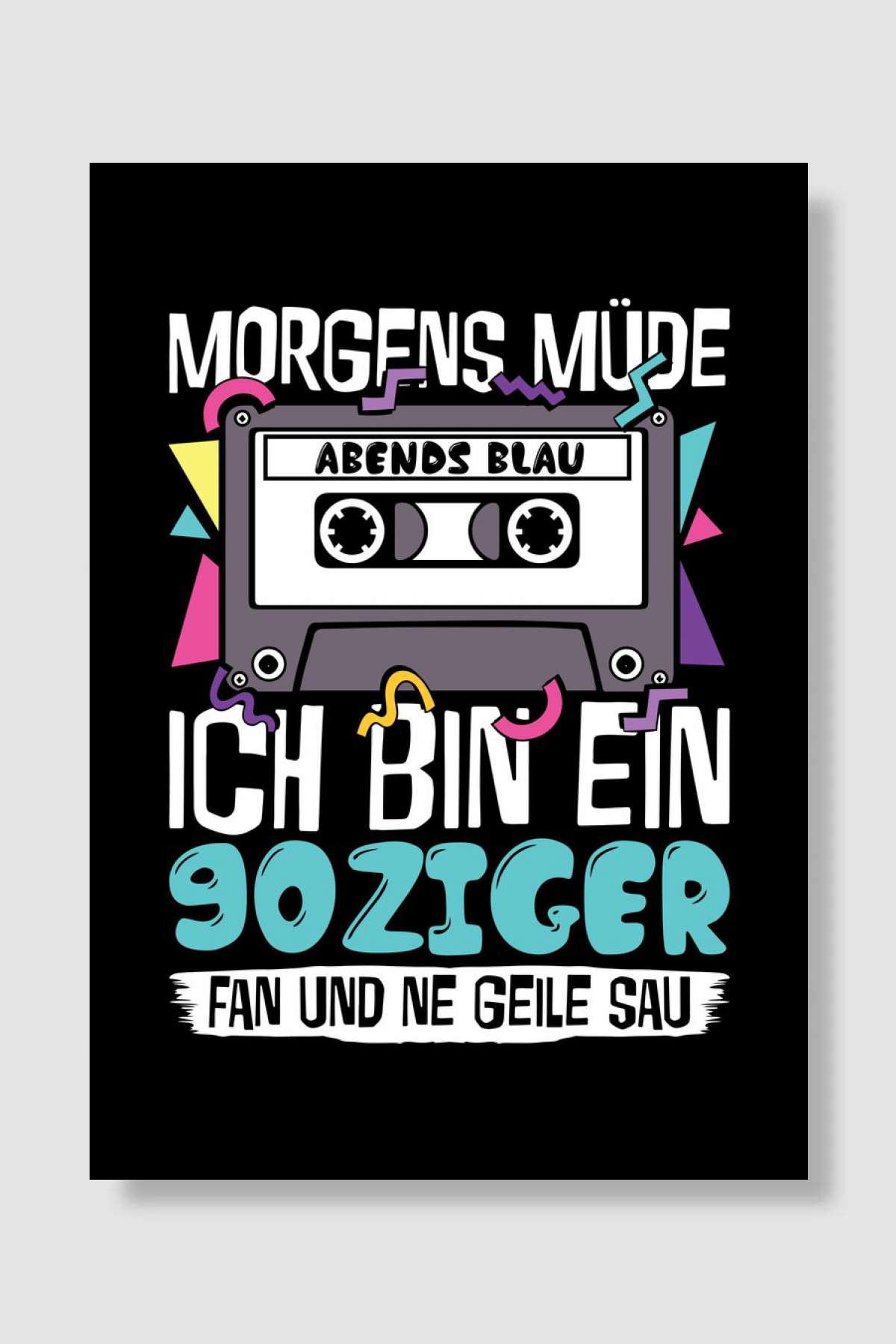 90s German 90 Müzik Poster Çerçevesiz Yüksek Kalite Müzik Afiş Duvar Poster