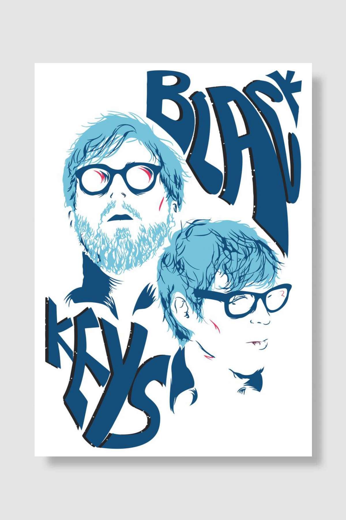 Black Keys Müzik Poster Çerçevesiz Yüksek Kalite Müzik Afiş Duvar Poster