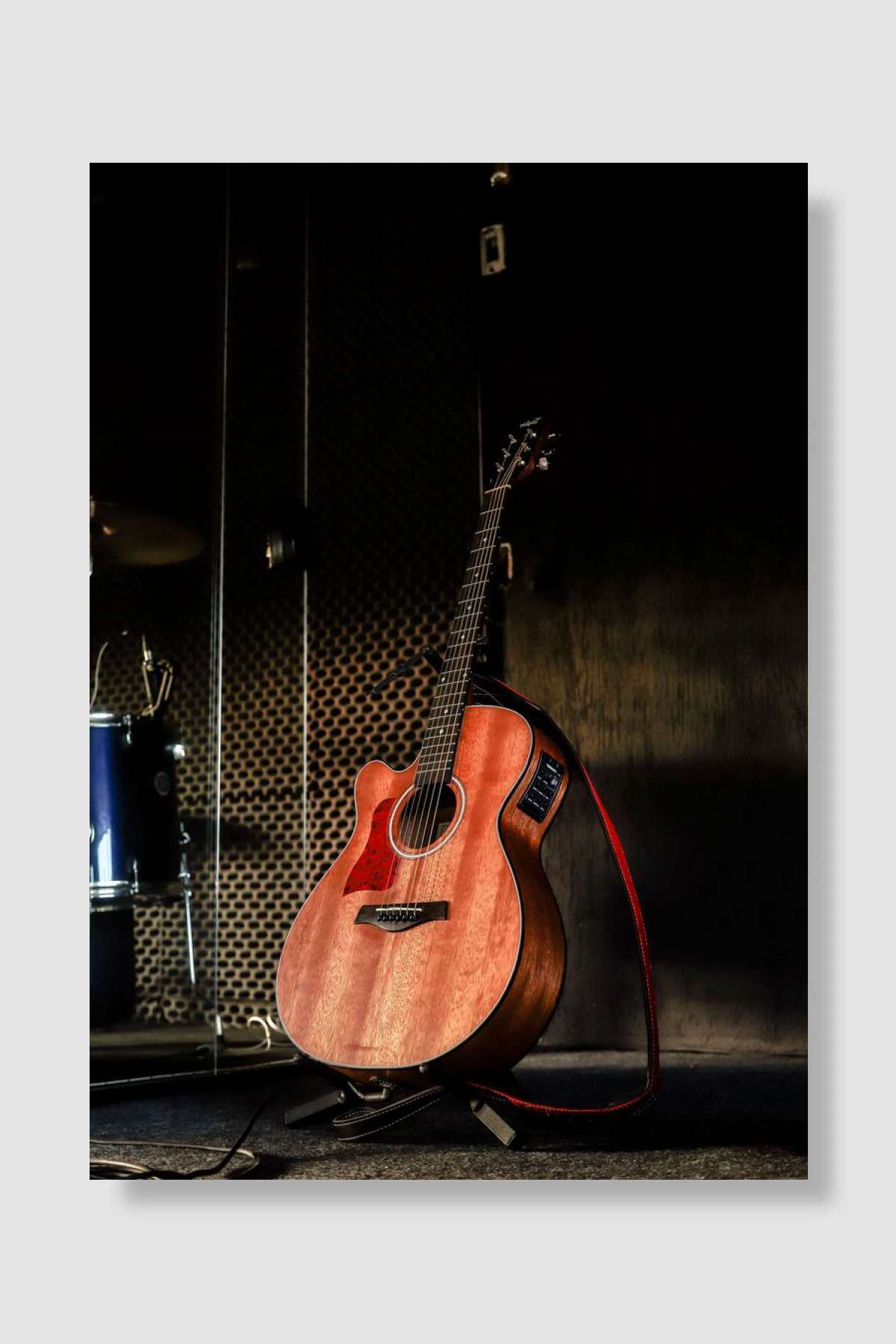 Guitar Müzik Poster Çerçevesiz Yüksek Kalite Müzik Afiş Duvar Poster