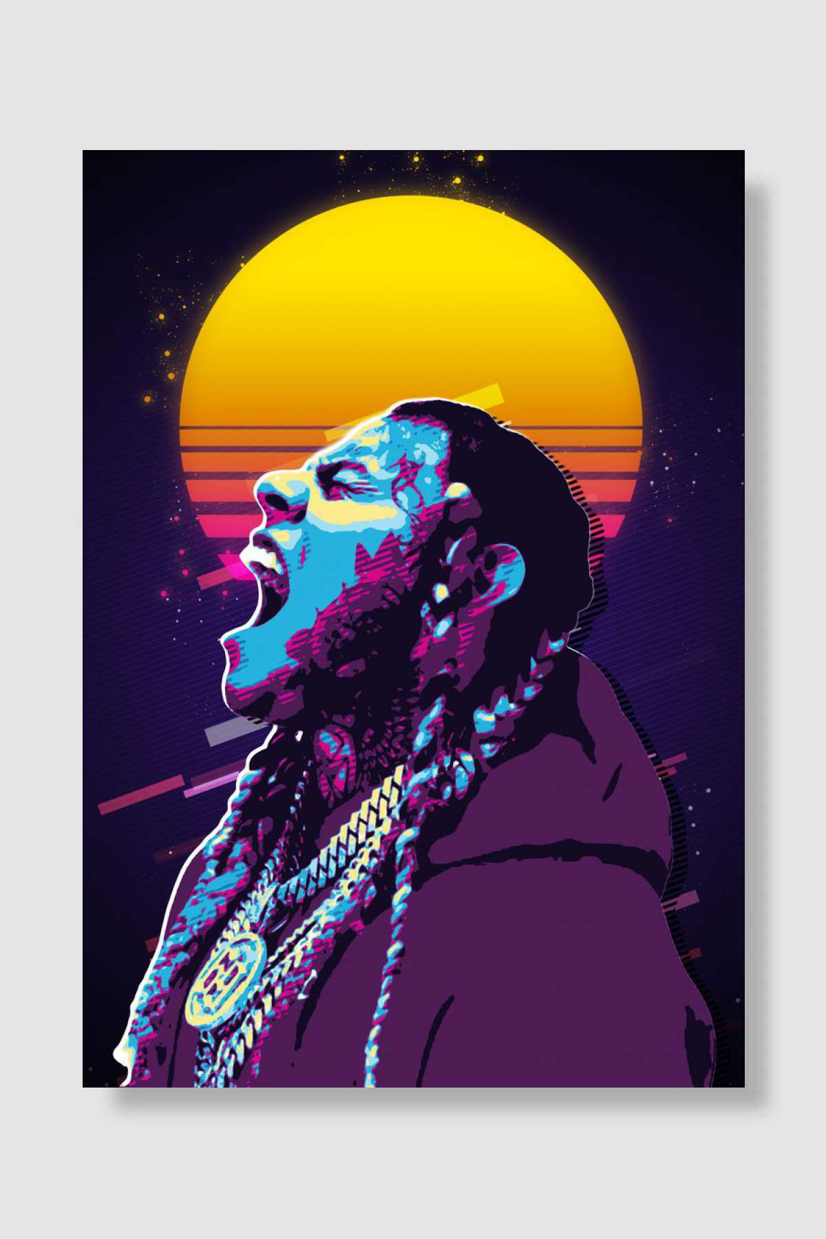 6ix9ine Müzik Poster Çerçevesiz Yüksek Kalite Müzik Afiş Duvar Poster