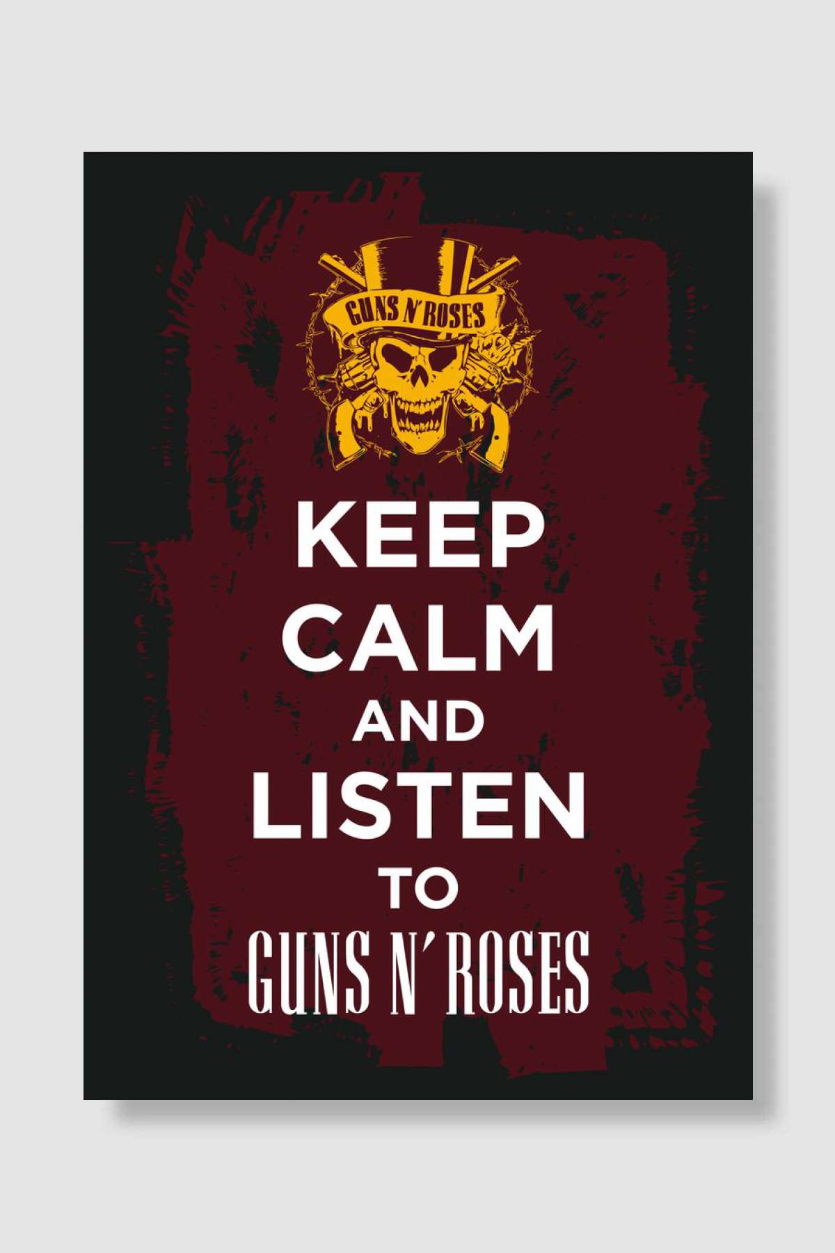 keep Calm and listen music Müzik Poster Çerçevesiz Yüksek Kalite Müzik Afiş Duvar Poster