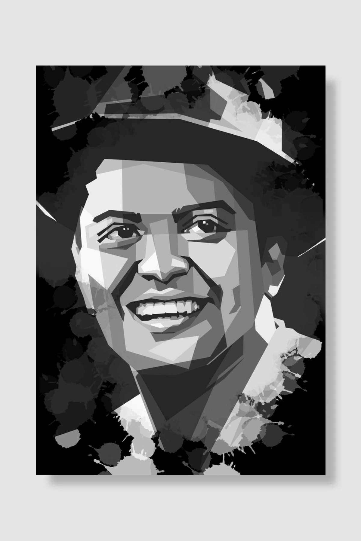 Bruno Mars Müzik Poster Çerçevesiz Yüksek Kalite Müzik Afiş Duvar Poster