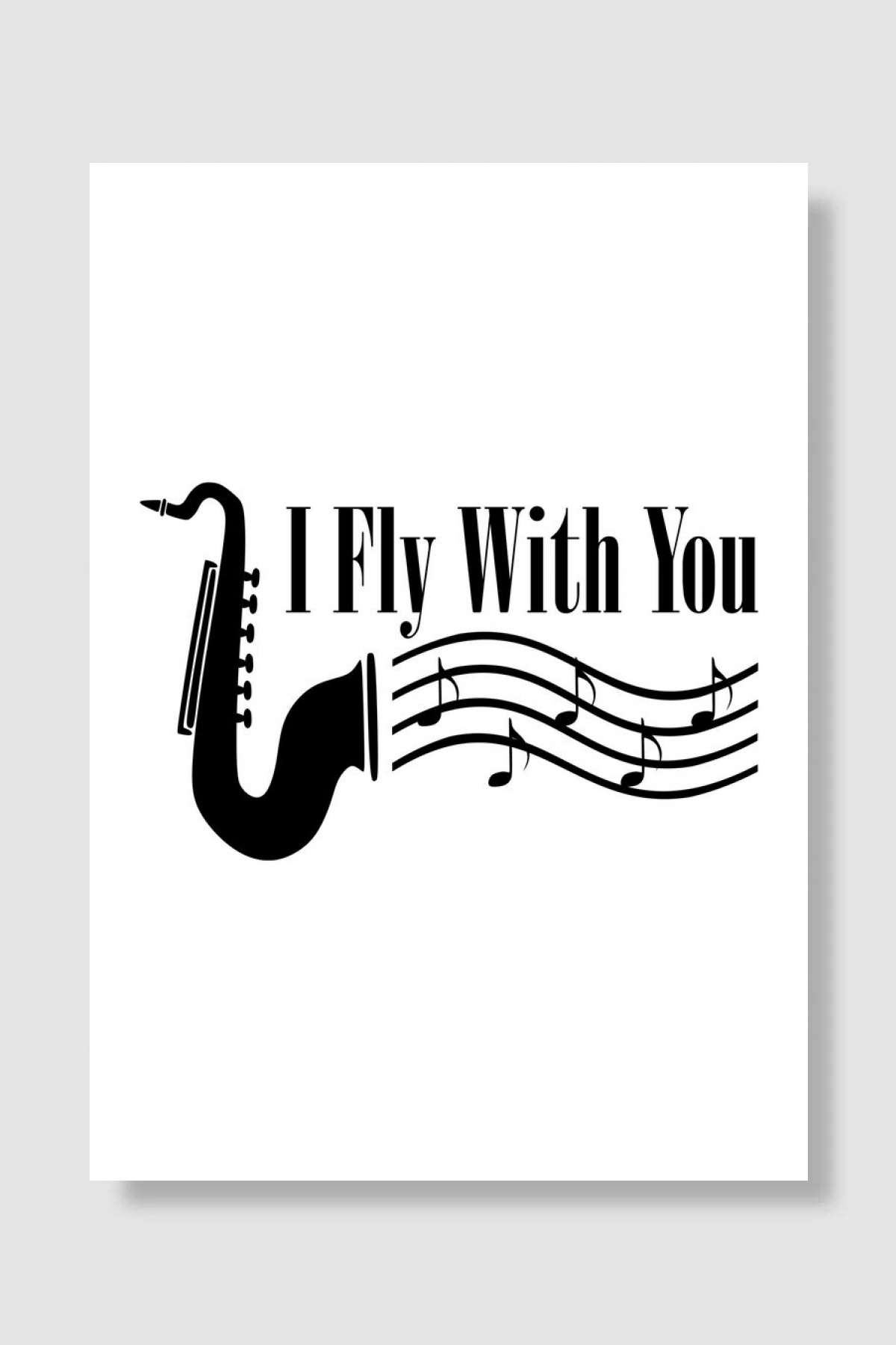 i fly with you Müzik Poster Çerçevesiz Yüksek Kalite Müzik Afiş Duvar Poster