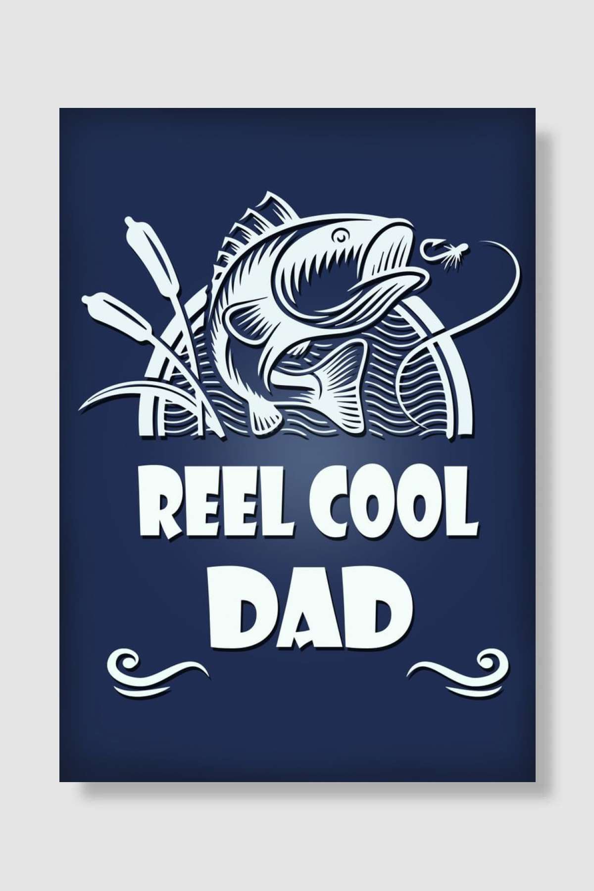 Reel Cool Dad Müzik Poster Çerçevesiz Yüksek Kalite Müzik Afiş Duvar Poster