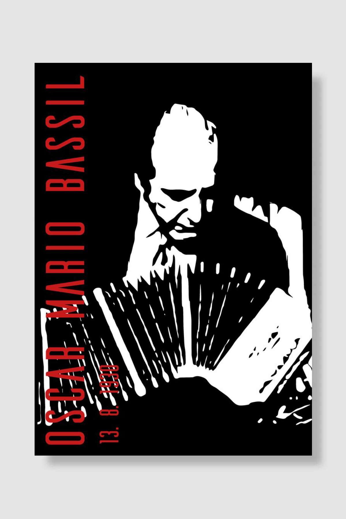 Oscar Maria Bassil Müzik Poster Çerçevesiz Yüksek Kalite Müzik Afiş Duvar Poster - En İyi Fiyatlarla