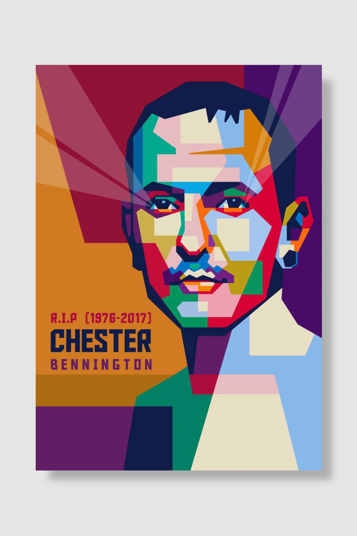 Chester Bennington Müzik Poster Çerçevesiz Yüksek Kalite Müzik Afiş Duvar Poster