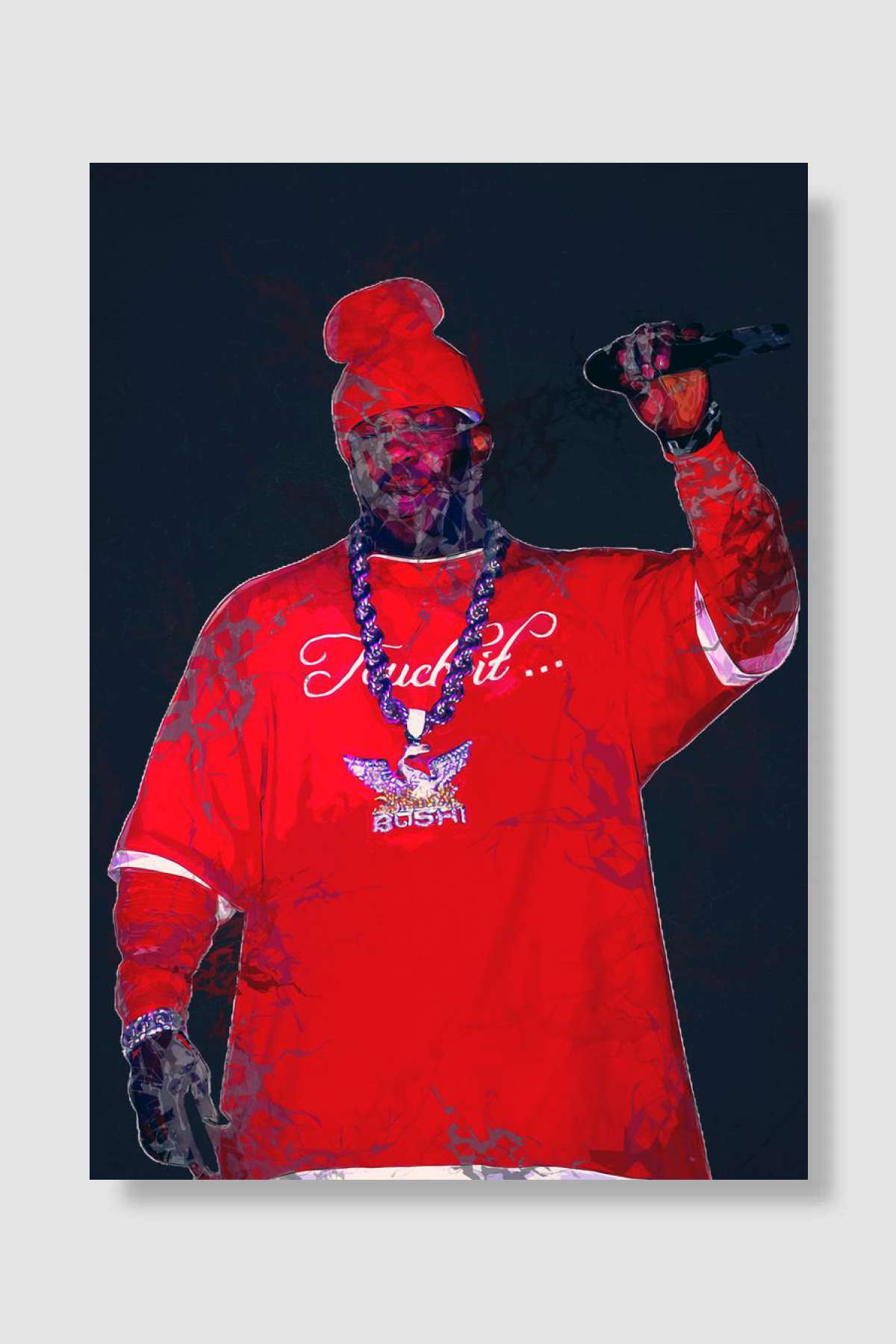 Busta Rhymes Müzik Poster Çerçevesiz Yüksek Kalite Müzik Afiş Duvar Poster