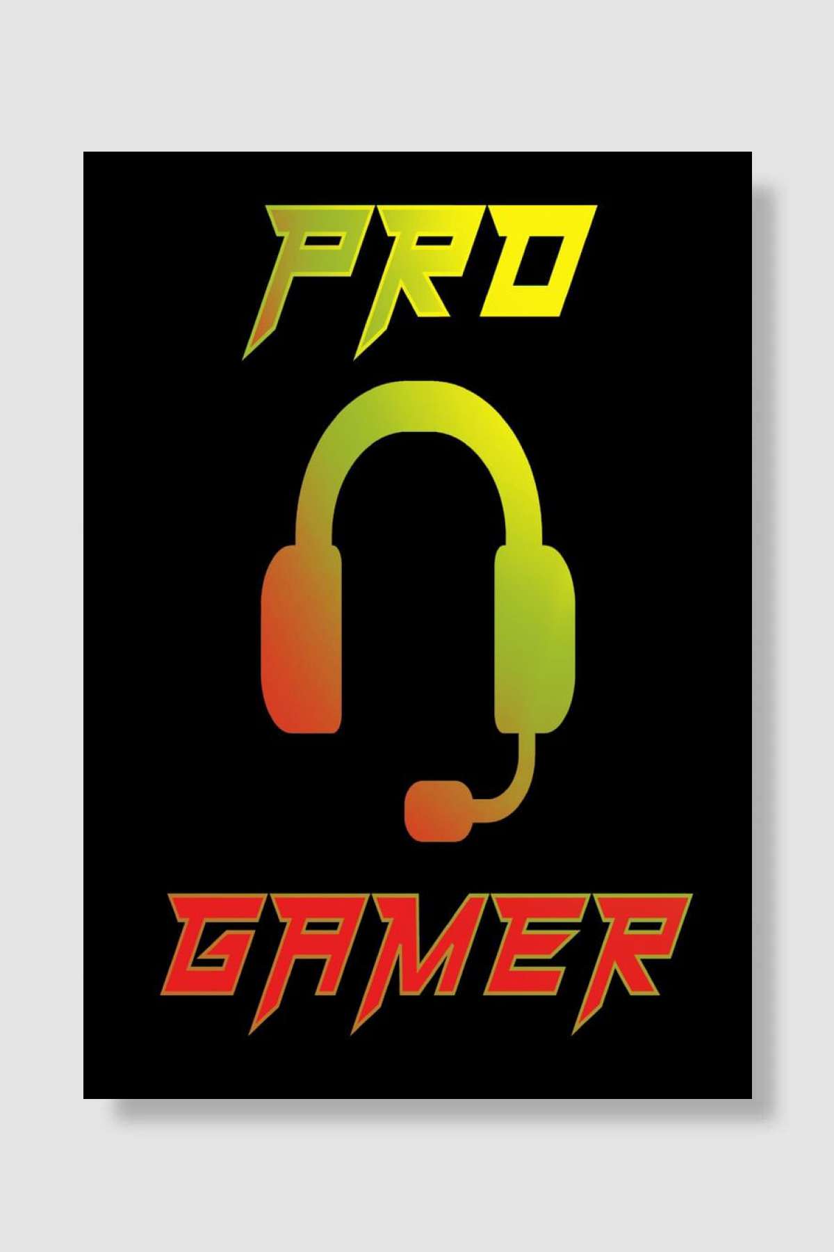 Pro Gamer Gaming Headset Müzik Poster Çerçevesiz Yüksek Kalite Müzik Afiş Duvar Poster