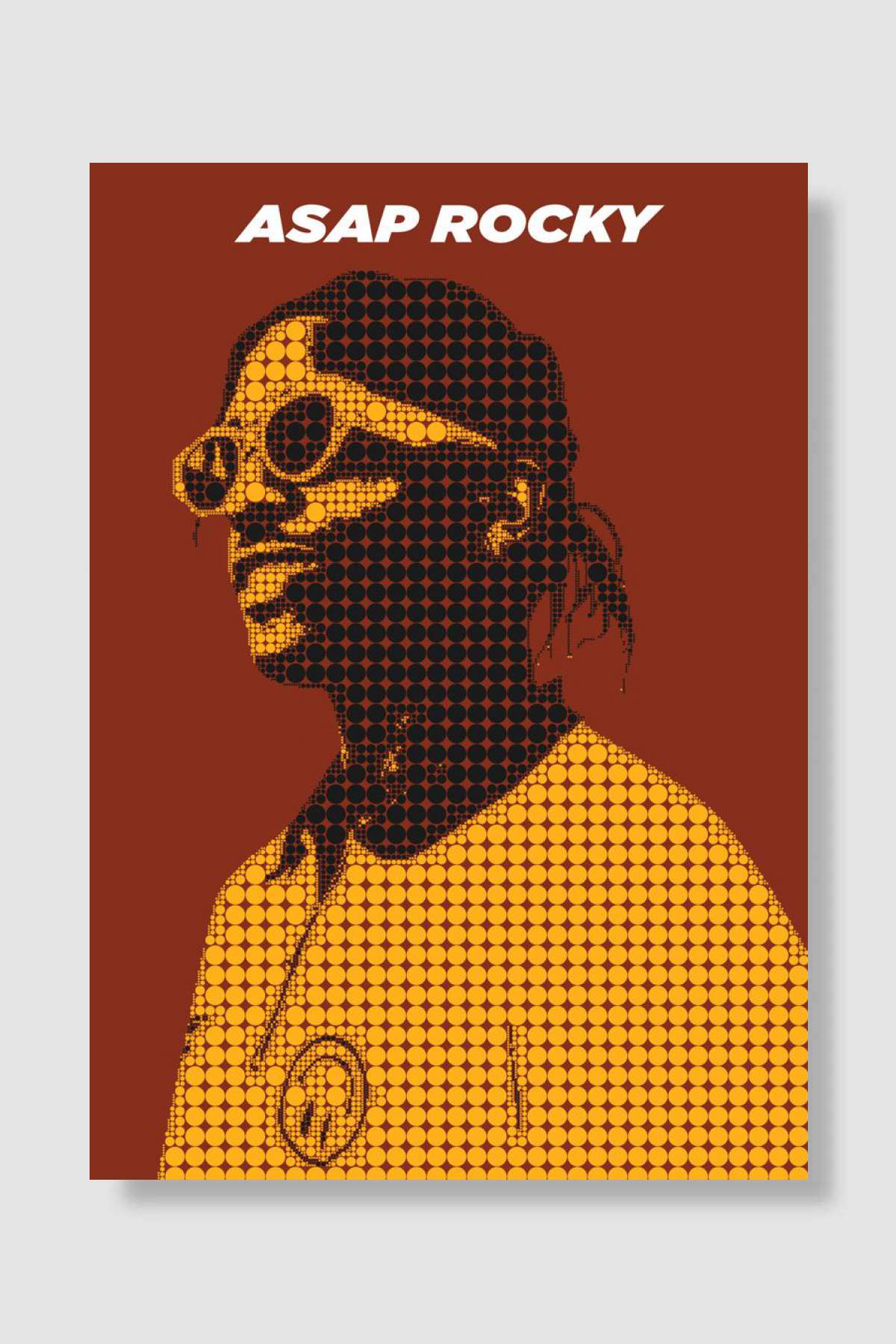 asap rocky Müzik Poster Çerçevesiz Yüksek Kalite Müzik Afiş Duvar Poster