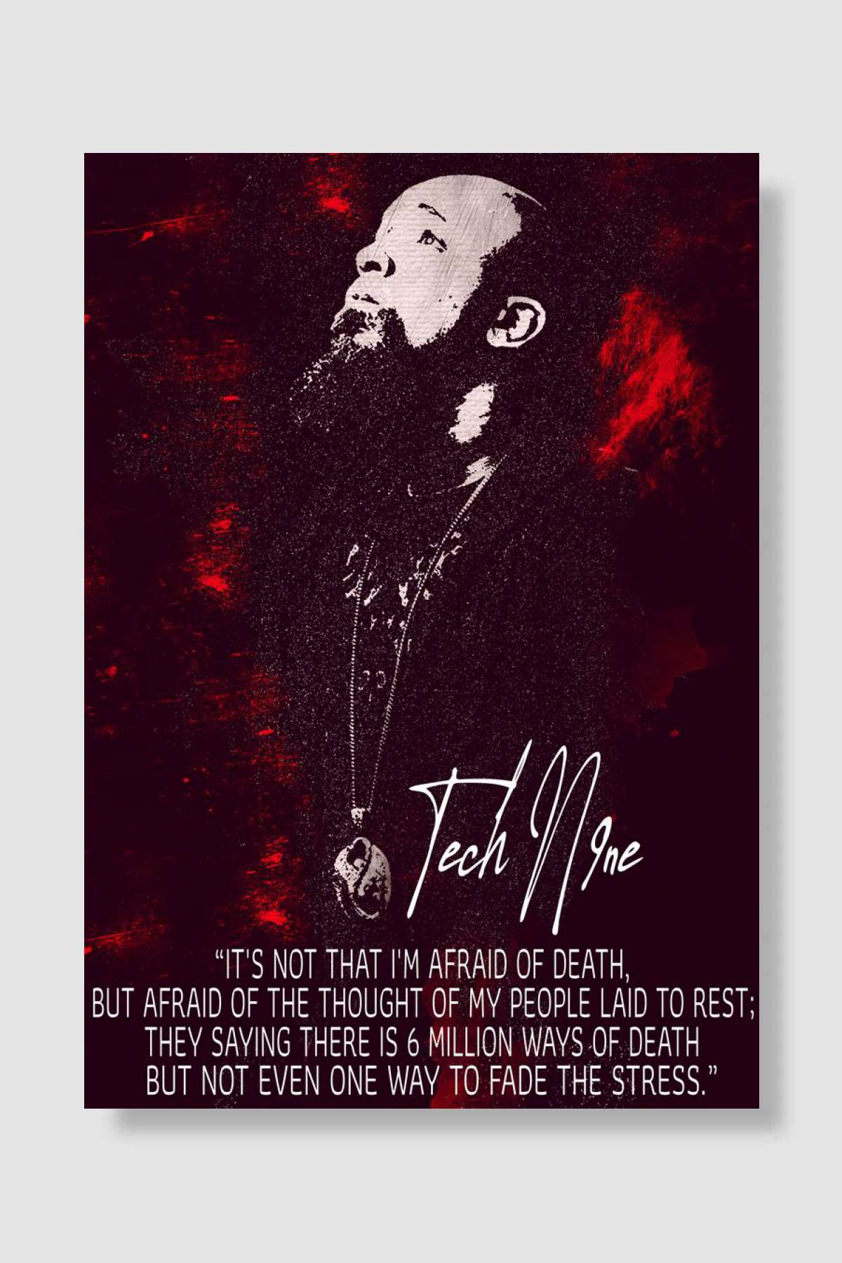Tech N9ne Müzik Poster Çerçevesiz Yüksek Kalite Müzik Afiş Duvar Poster
