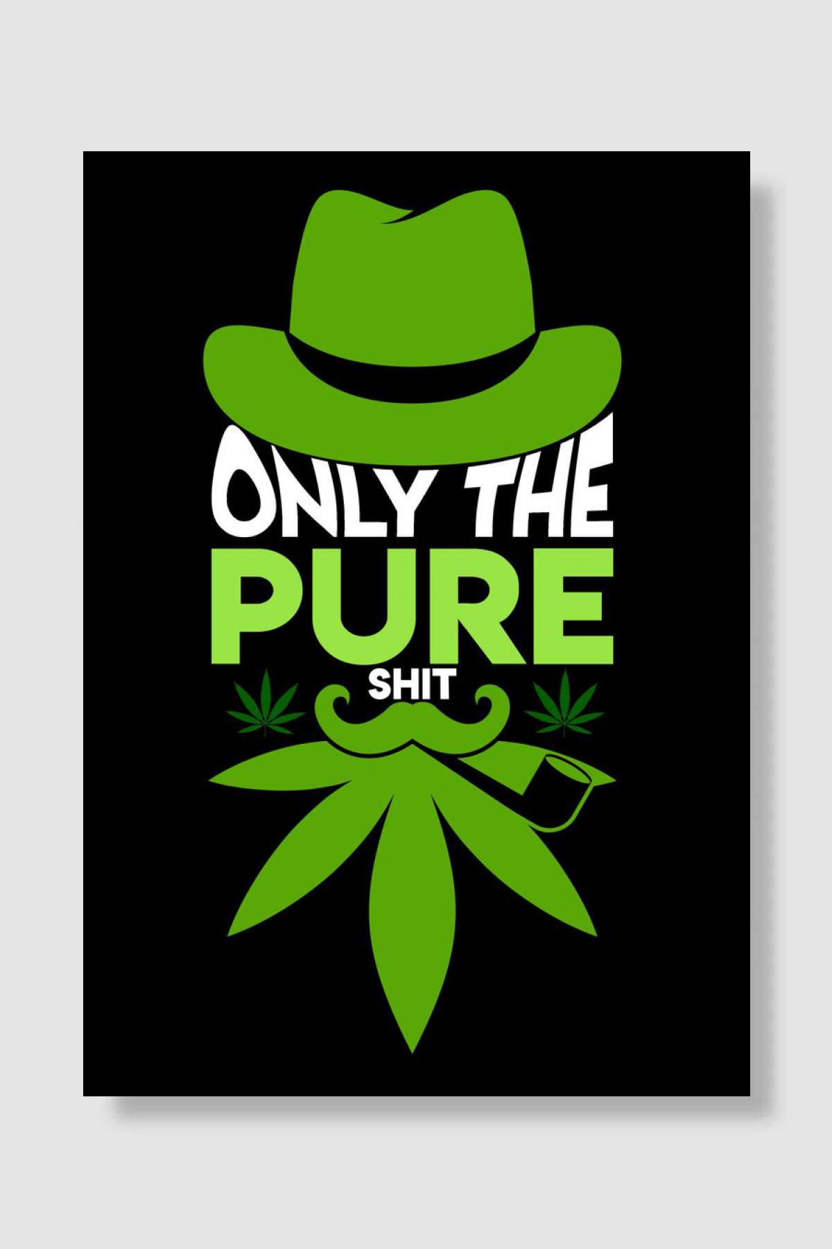 Cannabis Weed Marihuana Müzik Poster Çerçevesiz Yüksek Kalite Müzik Afiş Duvar Poster