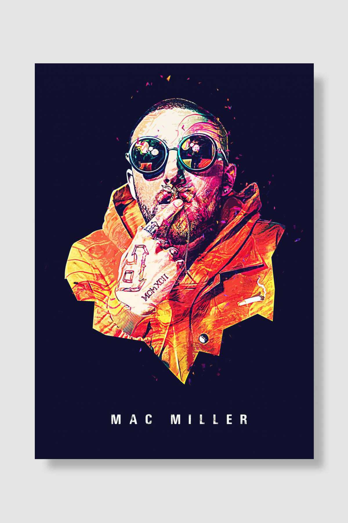 MAC MILLER Müzik Poster Çerçevesiz Yüksek Kalite Müzik Afiş Duvar Poster