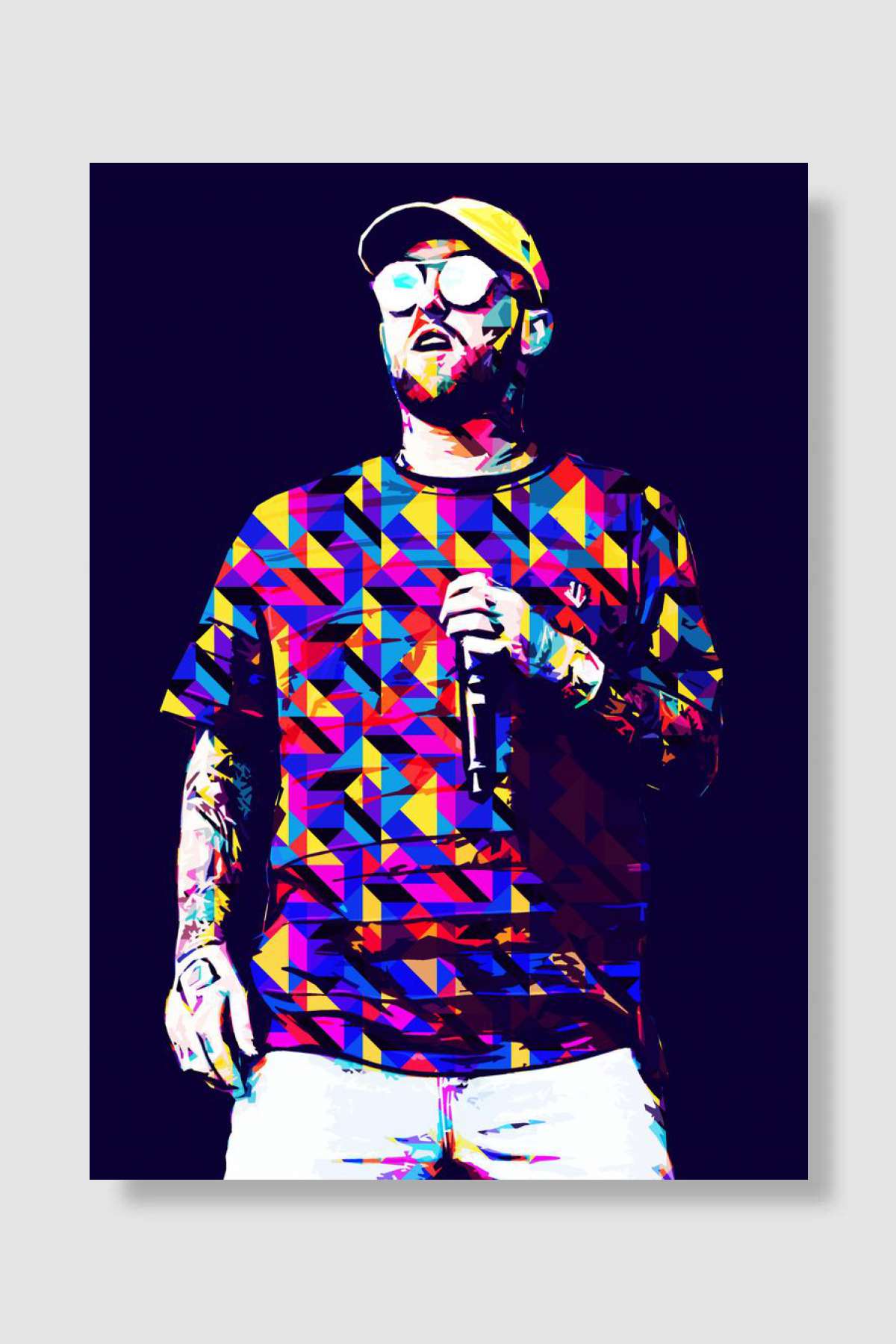 Mac Miller Müzik Poster Çerçevesiz Yüksek Kalite Müzik Afiş Duvar Poster