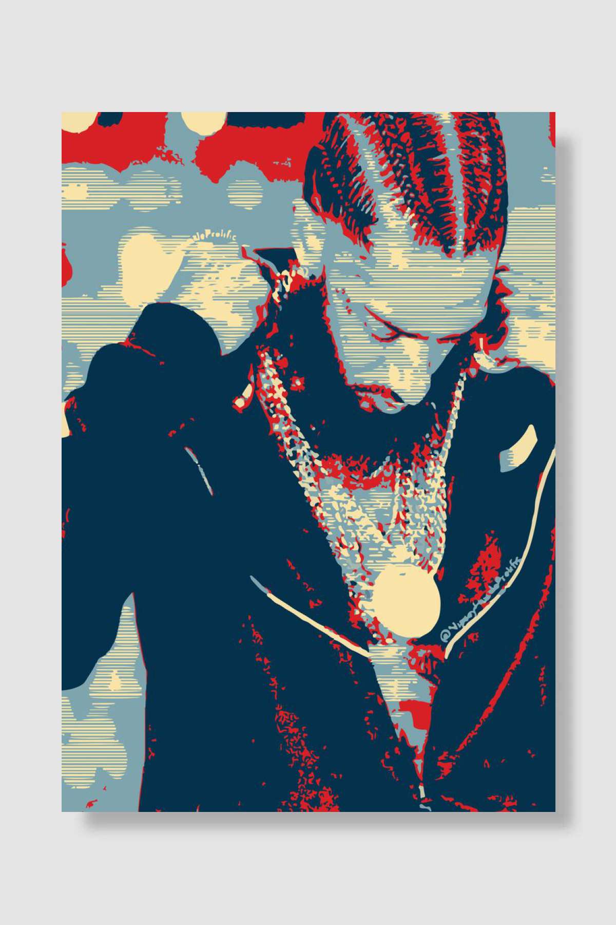 Lil DRake RApper Müzik Poster Çerçevesiz Yüksek Kalite Müzik Afiş Duvar Poster