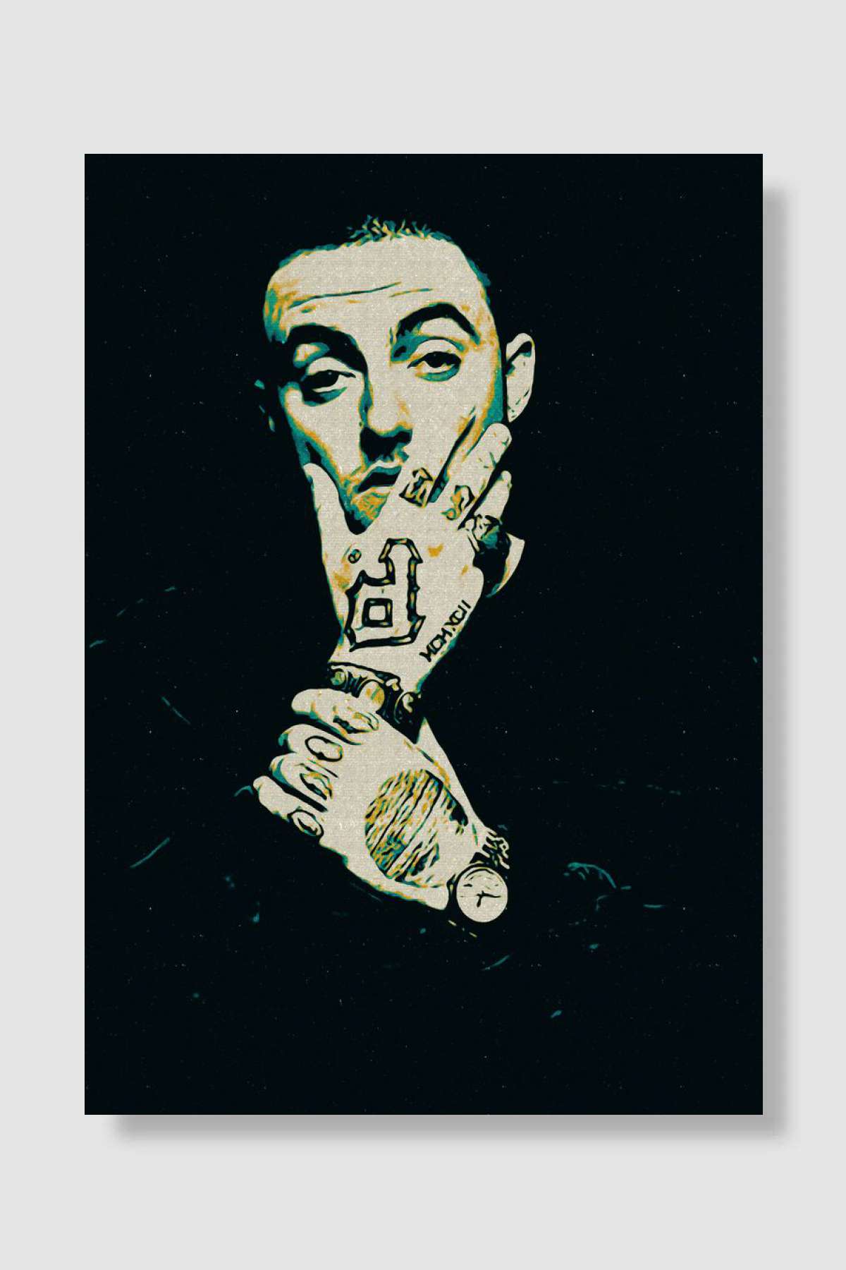 MAC MILLER Müzik Poster Çerçevesiz Yüksek Kalite Müzik Afiş Duvar Poster