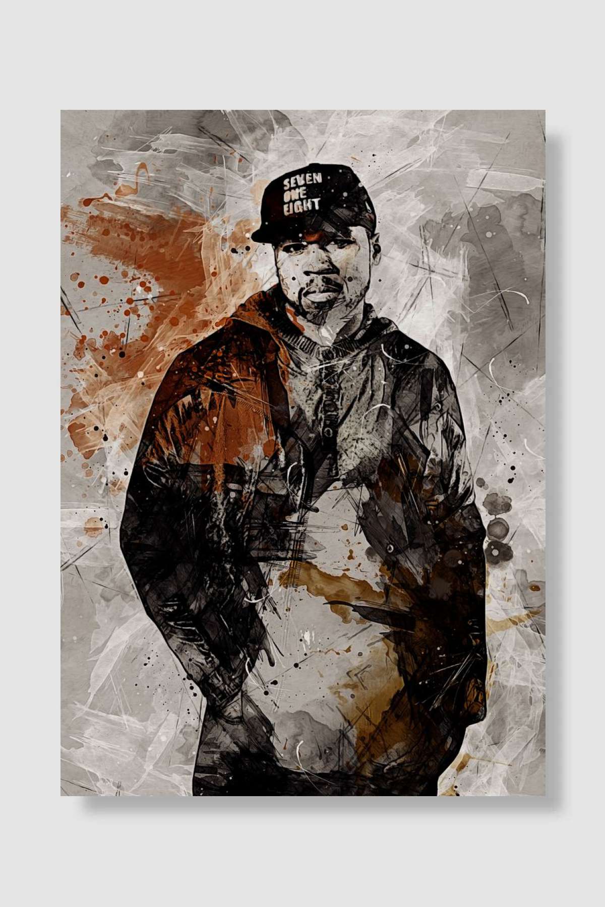 50 CENT Müzik Poster Çerçevesiz Yüksek Kalite Müzik Afiş Duvar Poster