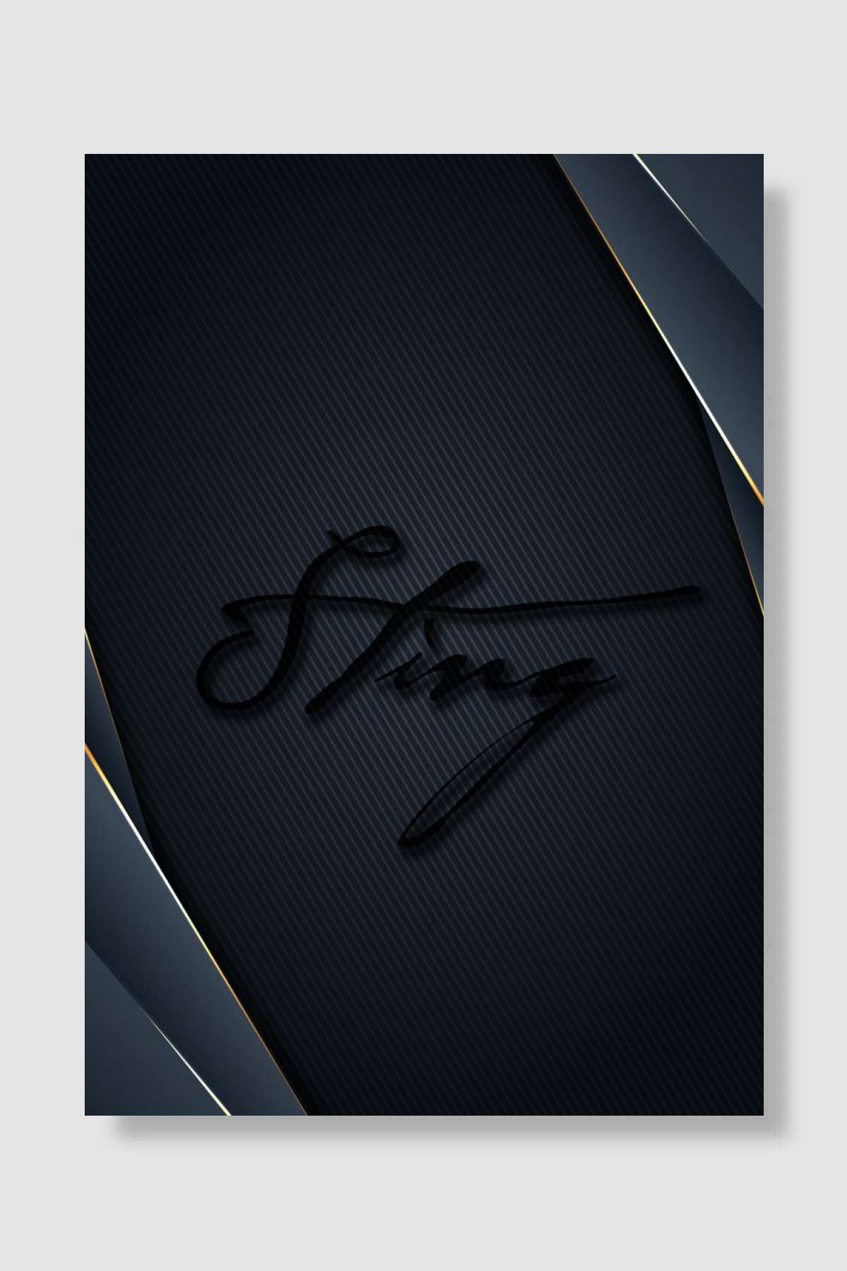 Sting Müzik Poster Çerçevesiz Yüksek Kalite Müzik Afiş Duvar Poster