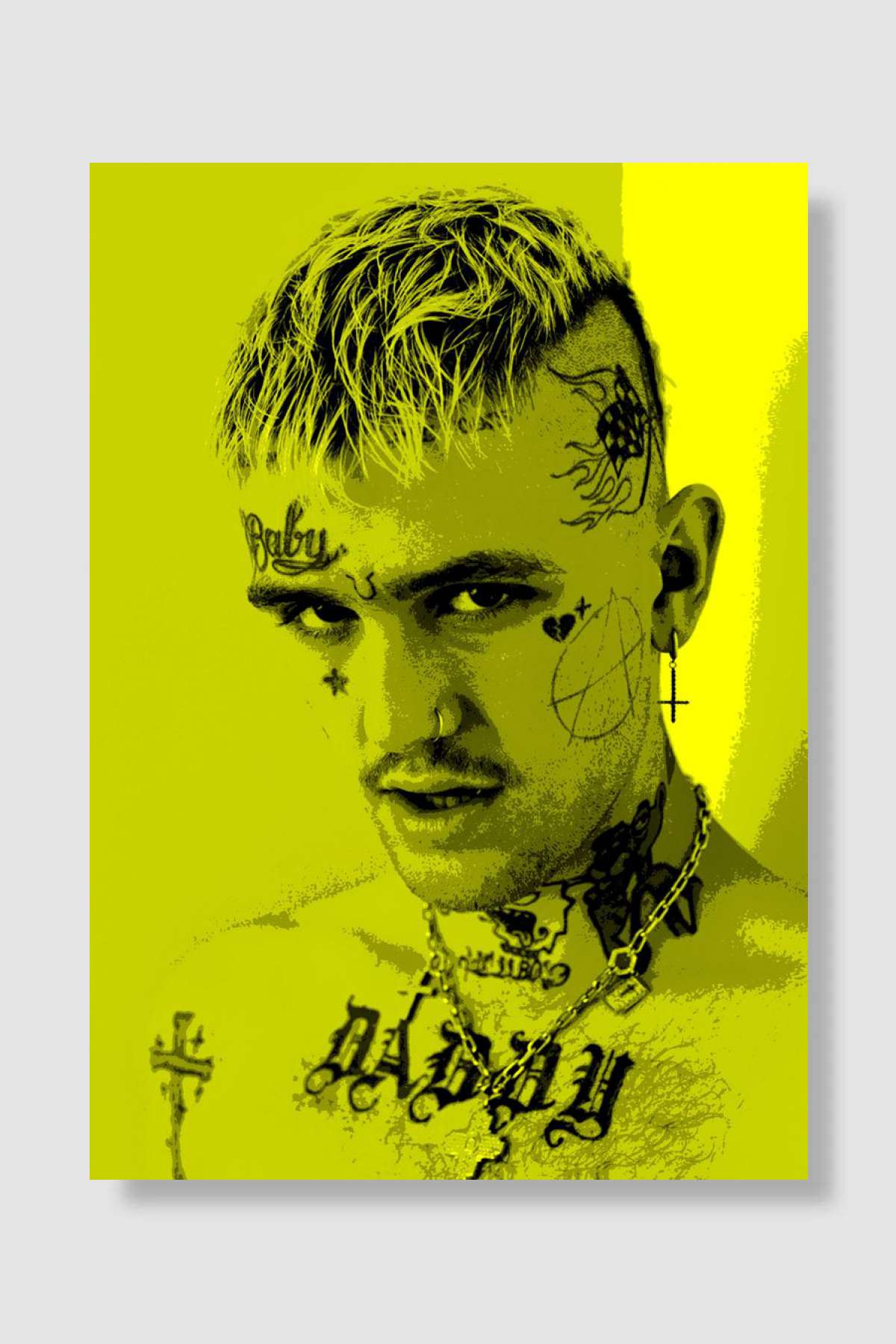 Lil Peep Müzik Poster Çerçevesiz Yüksek Kalite Müzik Afiş Duvar Poster