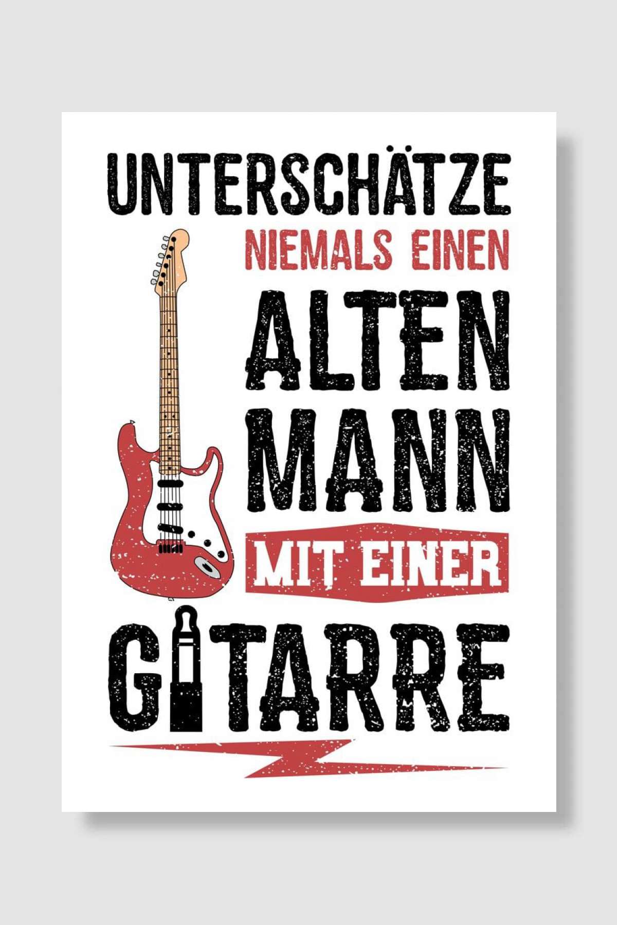 Unterschtze Niemals Einen Müzik Poster Çerçevesiz Yüksek Kalite Müzik Afiş Duvar Poster