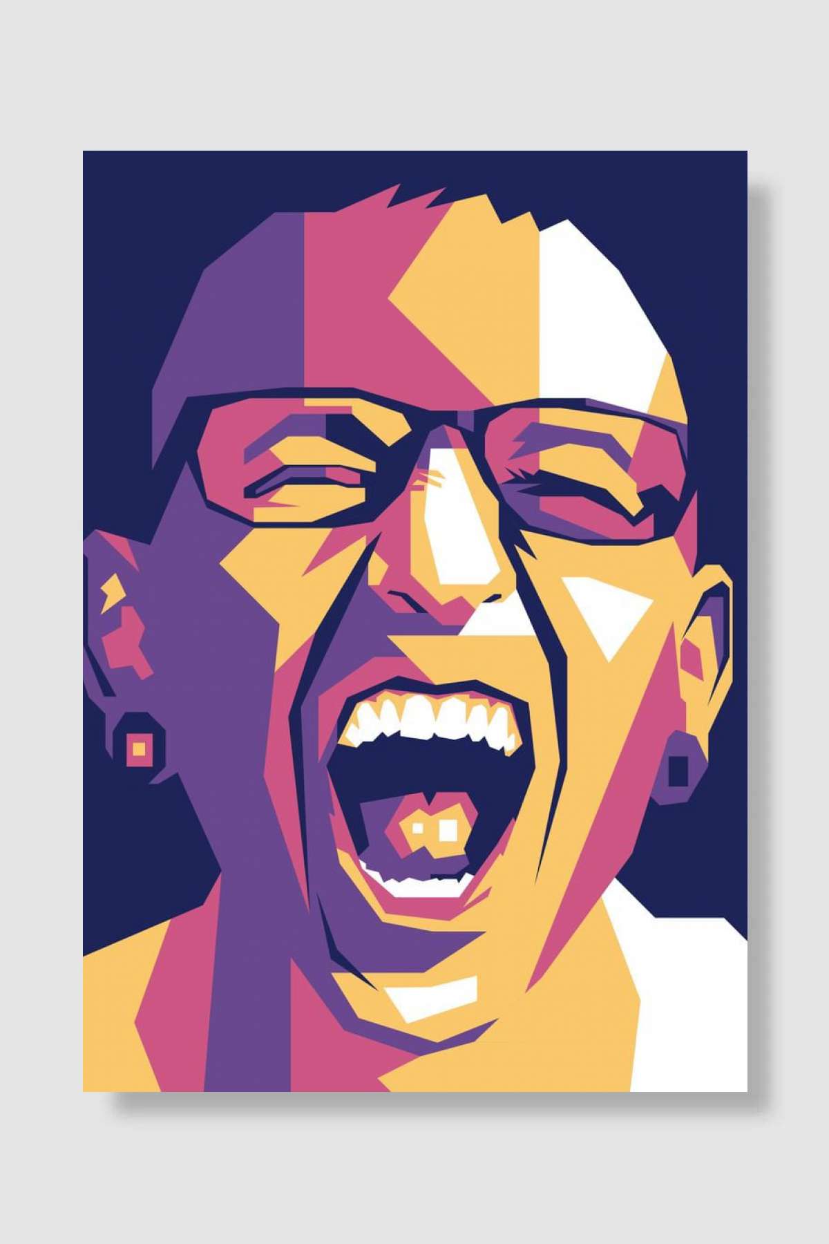 LINKIN PARK POP ART Müzik Poster Çerçevesiz Yüksek Kalite Müzik Afiş Duvar Poster